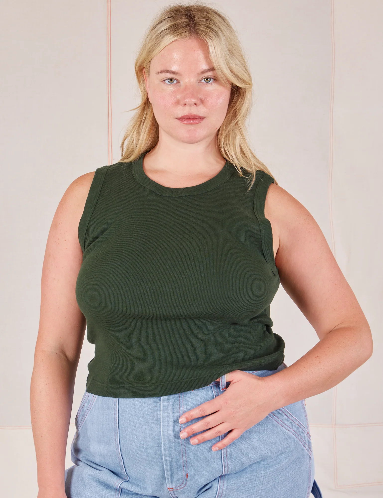 Muscle Tee - Swamp Green - Image 18
