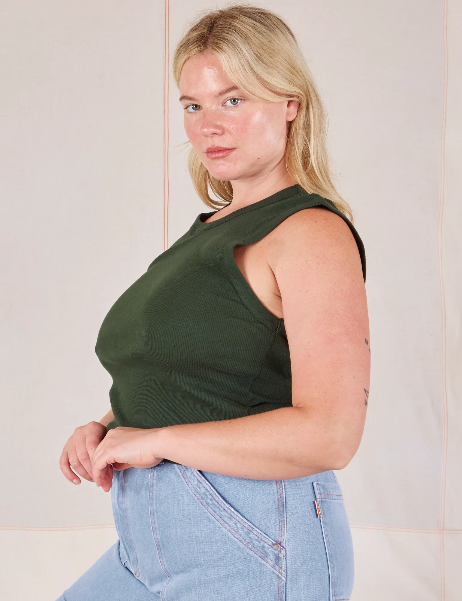 Muscle Tee - Swamp Green - Image 19