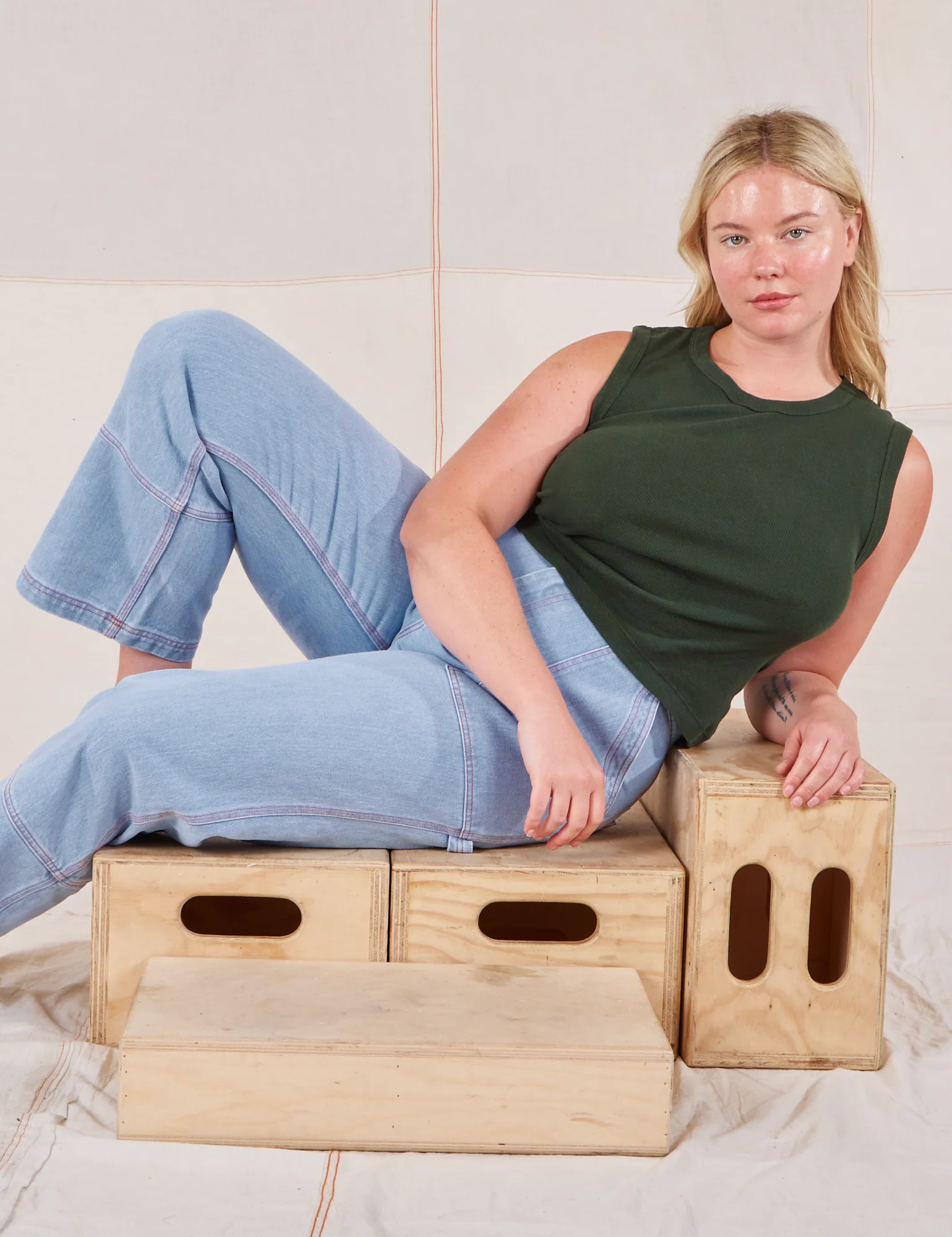 Muscle Tee - Swamp Green - Image 21