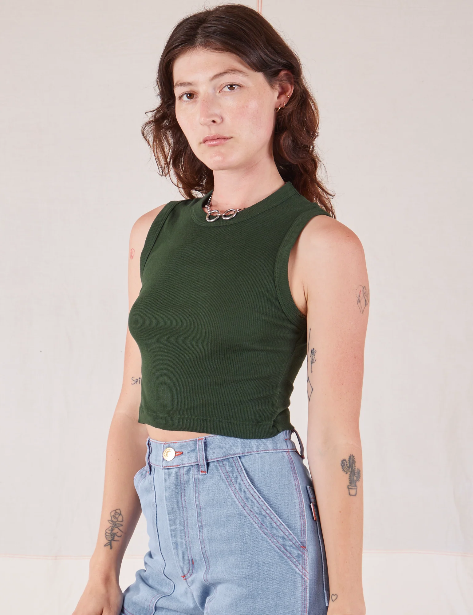 Muscle Tee - Swamp Green - Image 4