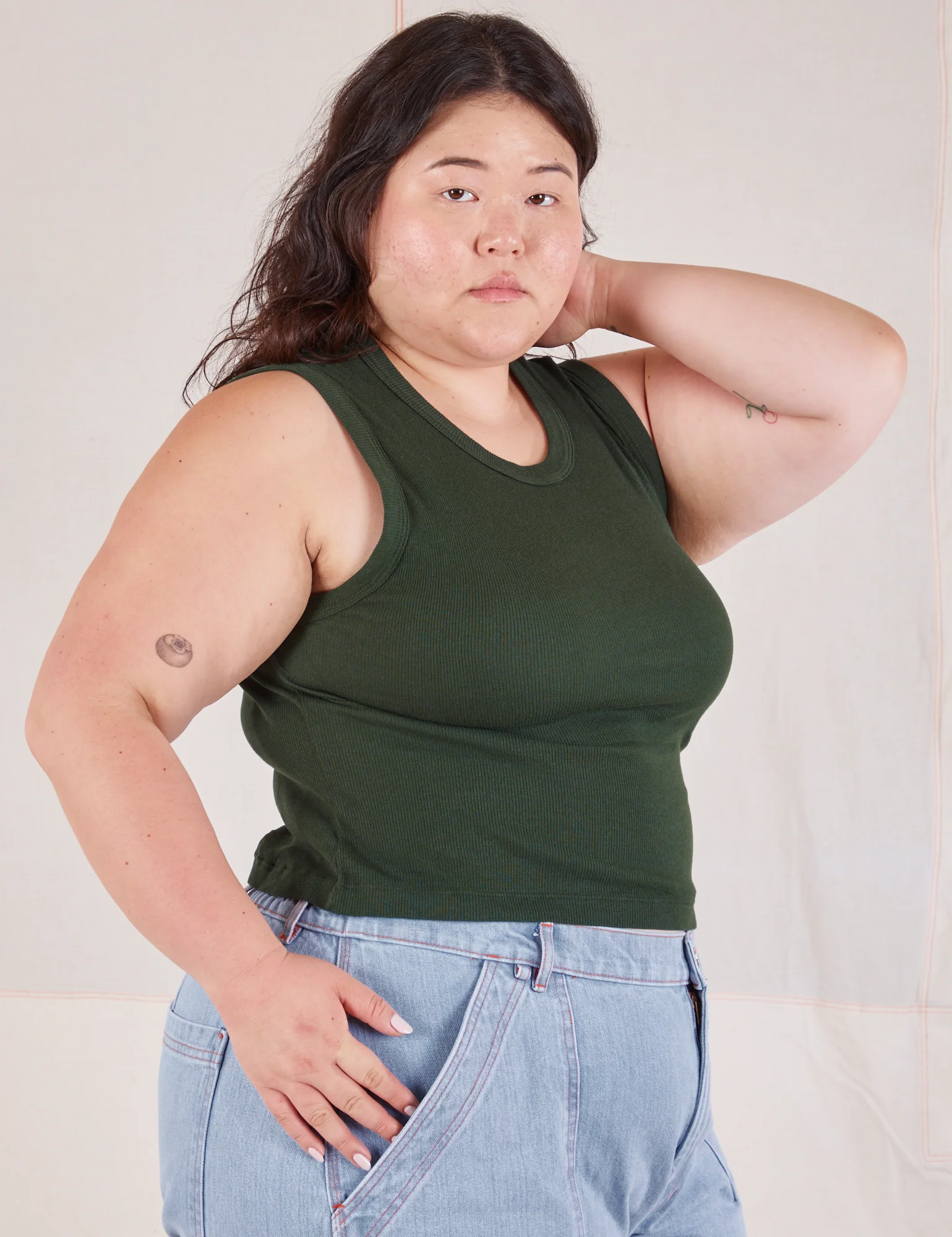 Muscle Tee - Swamp Green - Image 9