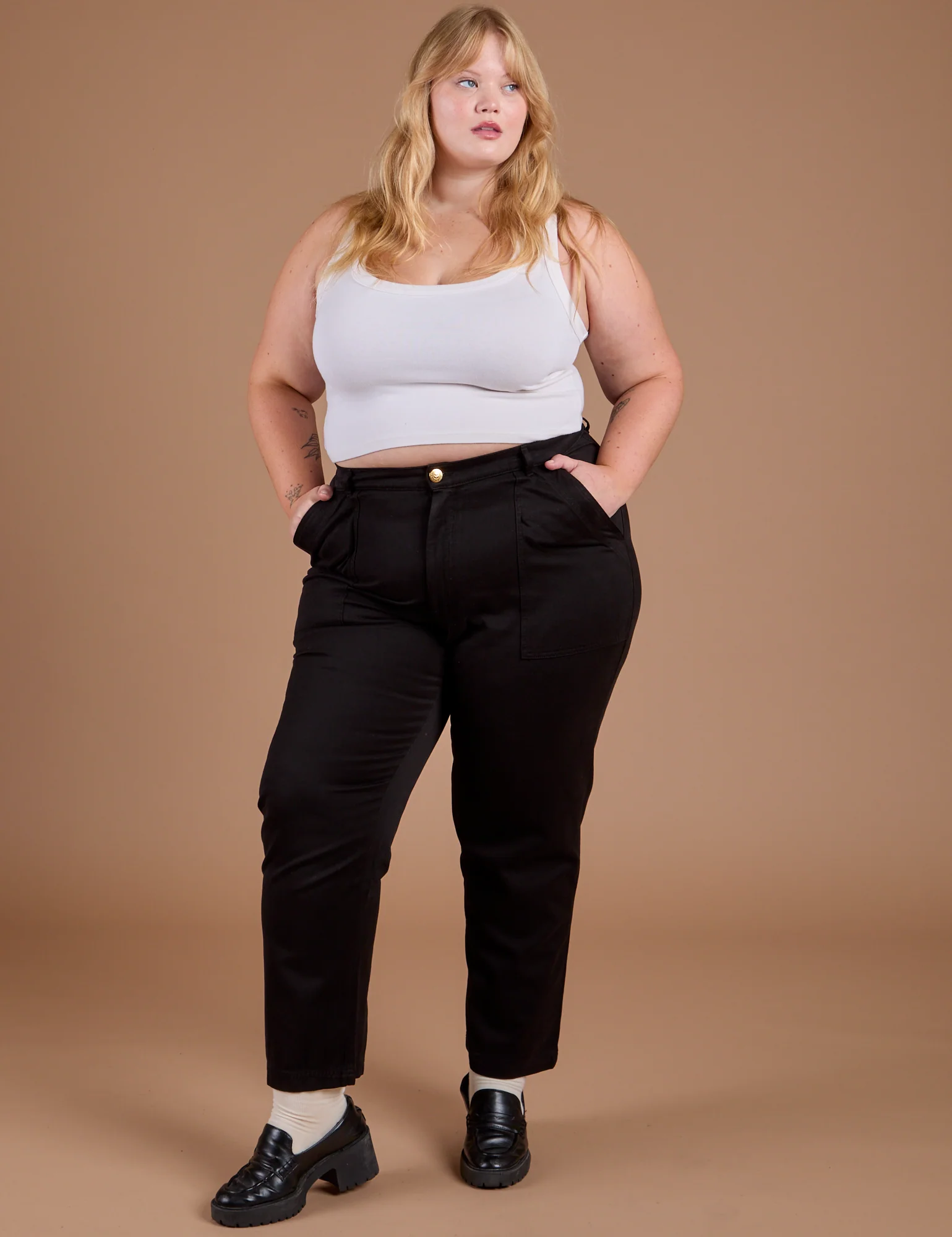 Organic Work Pants - Basic Black - Image 11