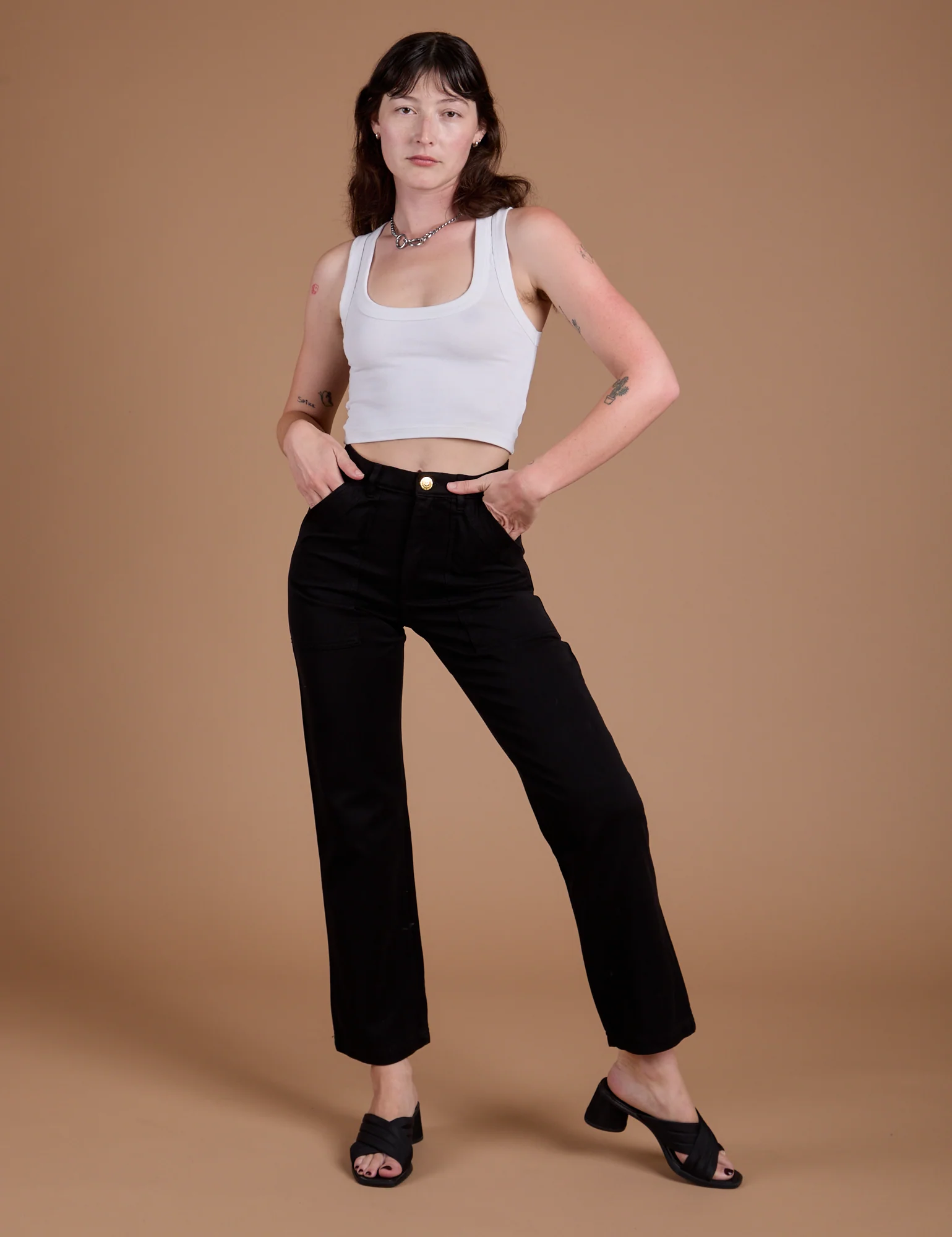 Organic Work Pants - Basic Black - Image 3