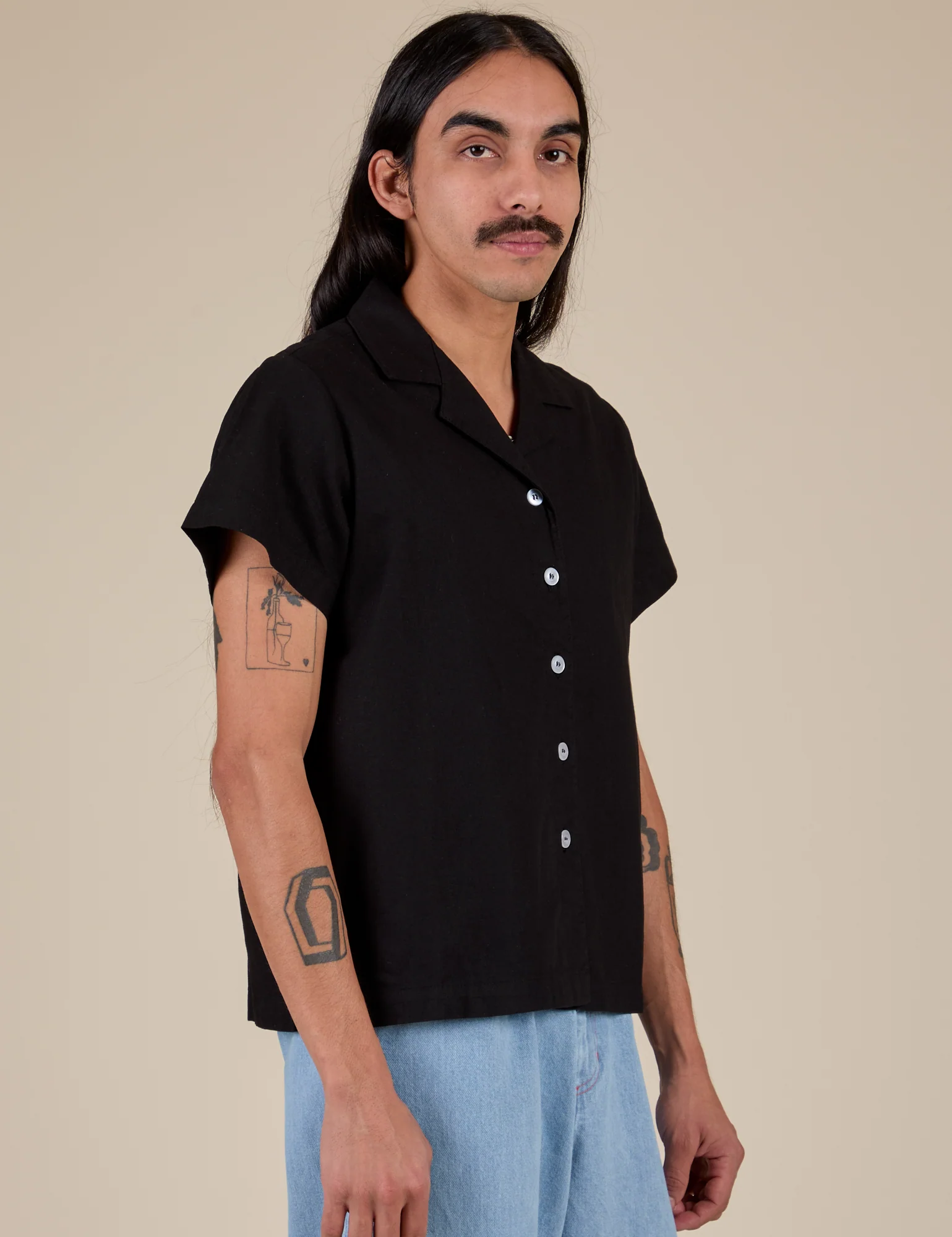 Pantry Button-Up - Basic Black - Image 13