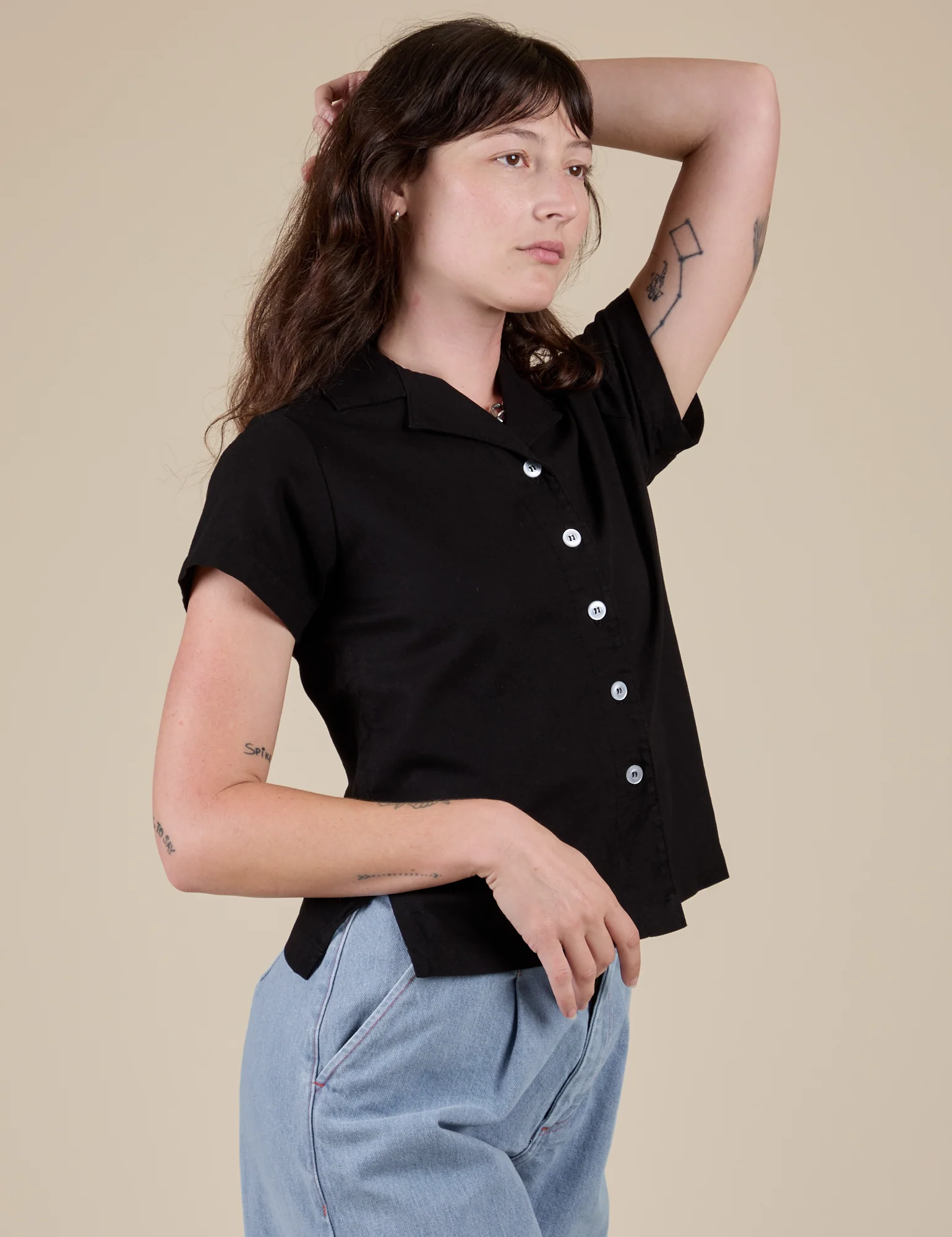 Pantry Button-Up - Basic Black - Image 22