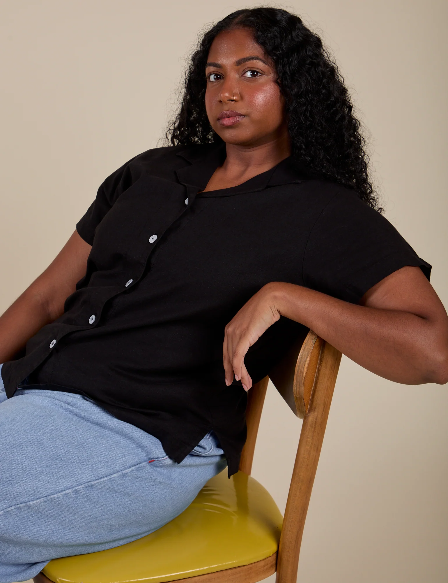 Pantry Button-Up - Basic Black - Image 8