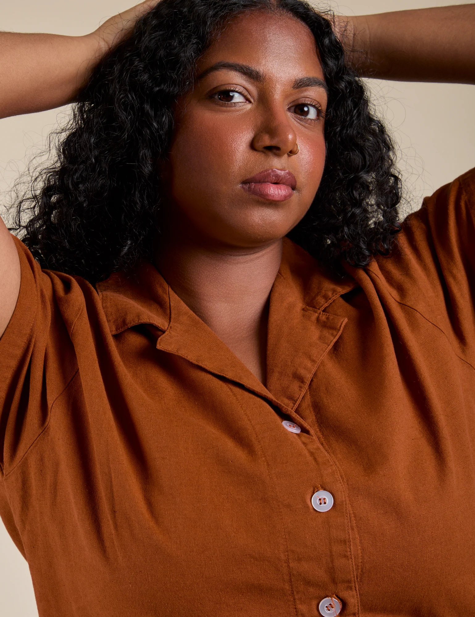 Pantry Button-Up - Burnt Terracotta - Image 13