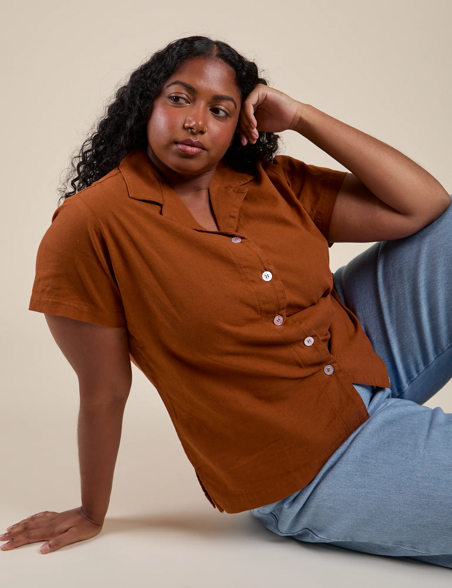 Pantry Button-Up - Burnt Terracotta - Image 18