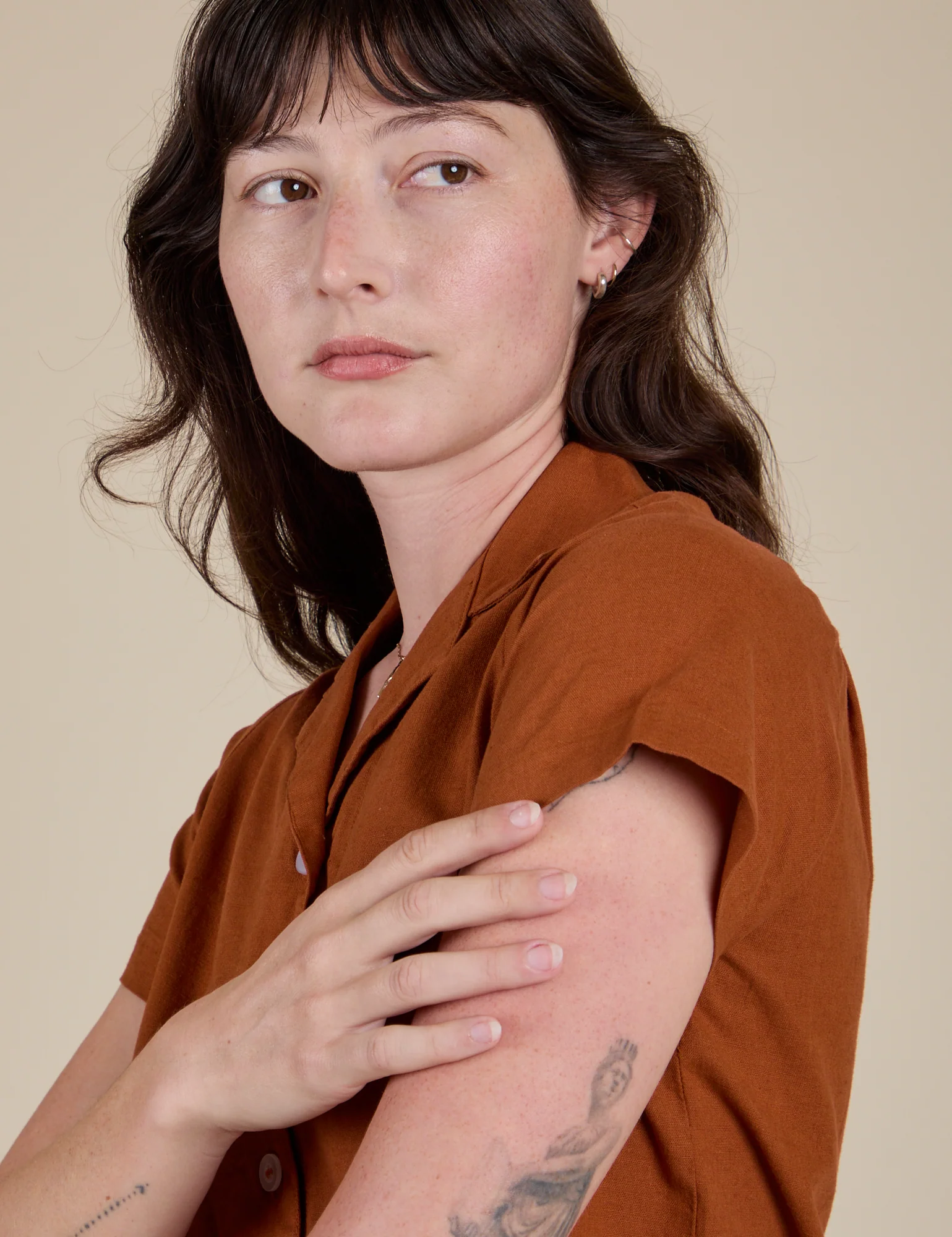 Pantry Button-Up - Burnt Terracotta - Image 6