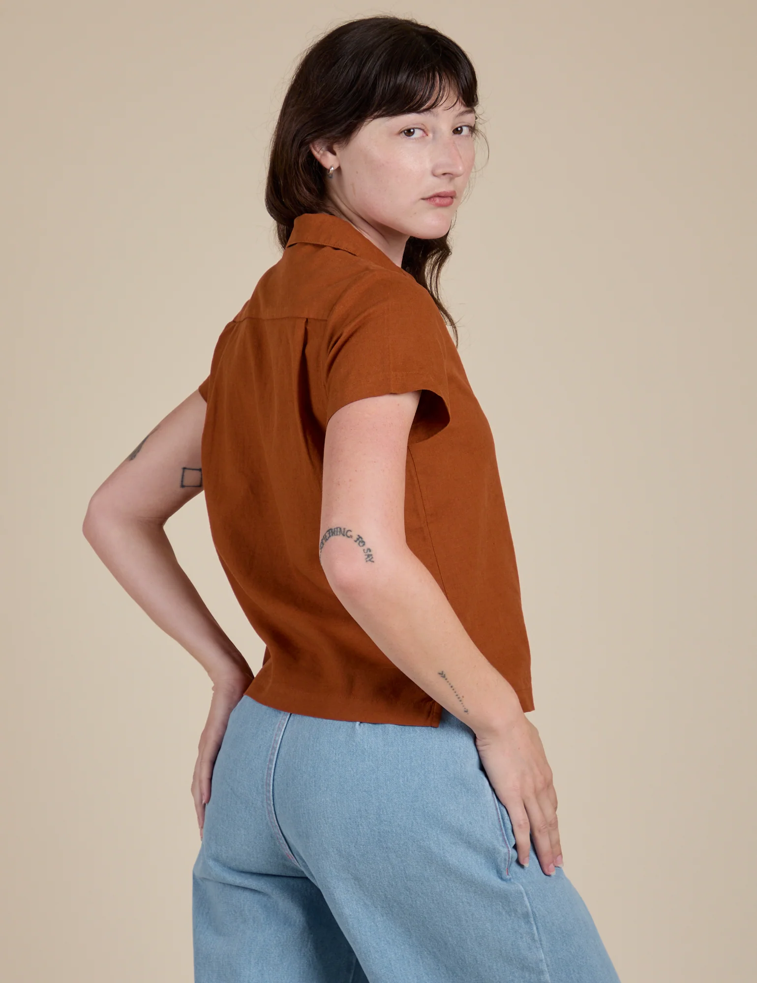 Pantry Button-Up - Burnt Terracotta - Image 7