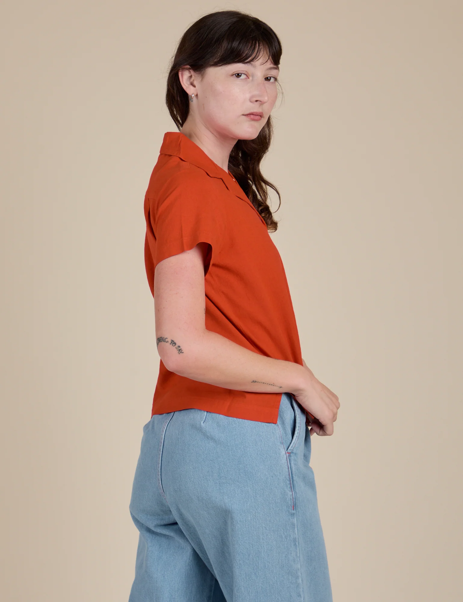 Pantry Button-Up - Chili Red - Image 17