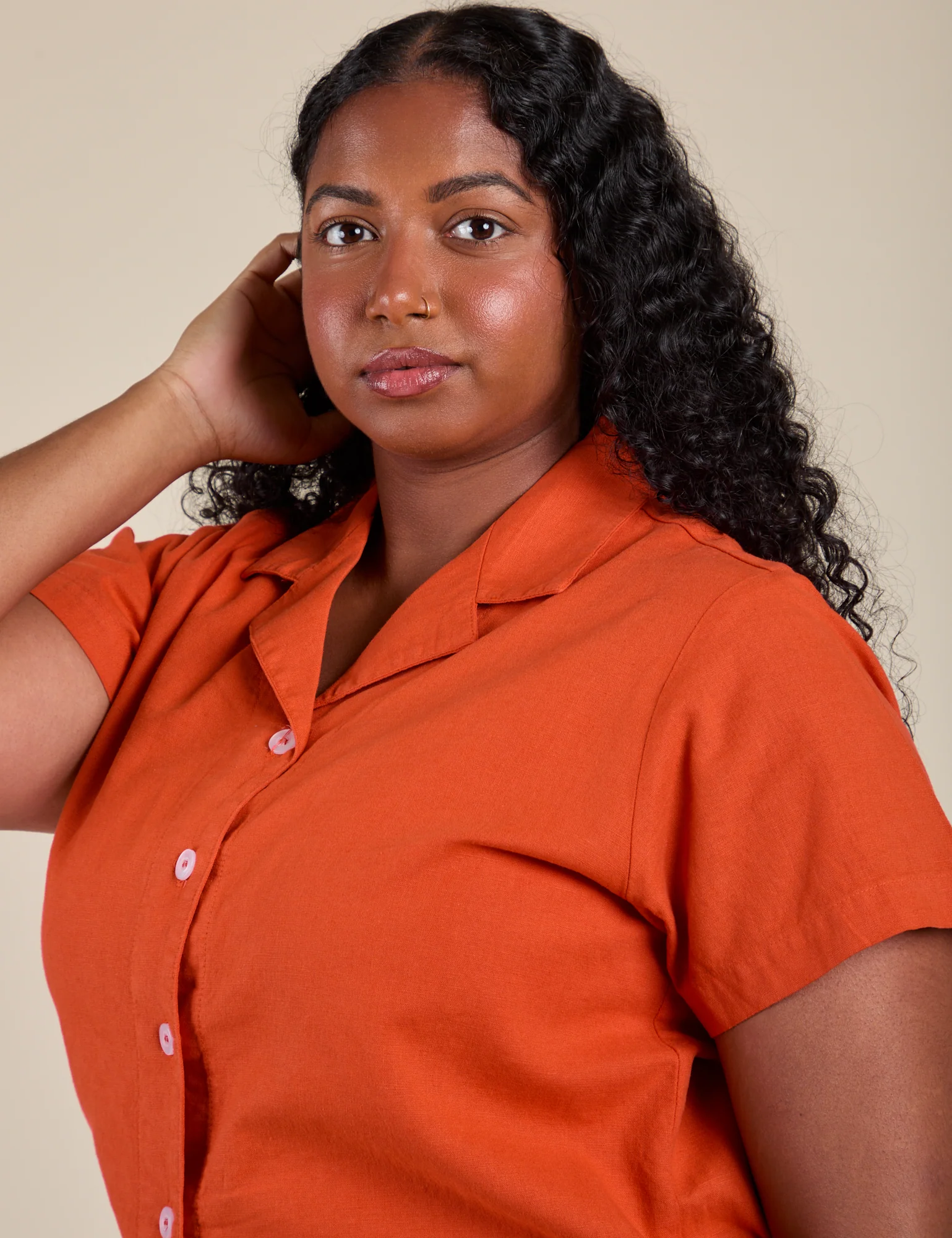 Pantry Button-Up - Chili Red - Image 5