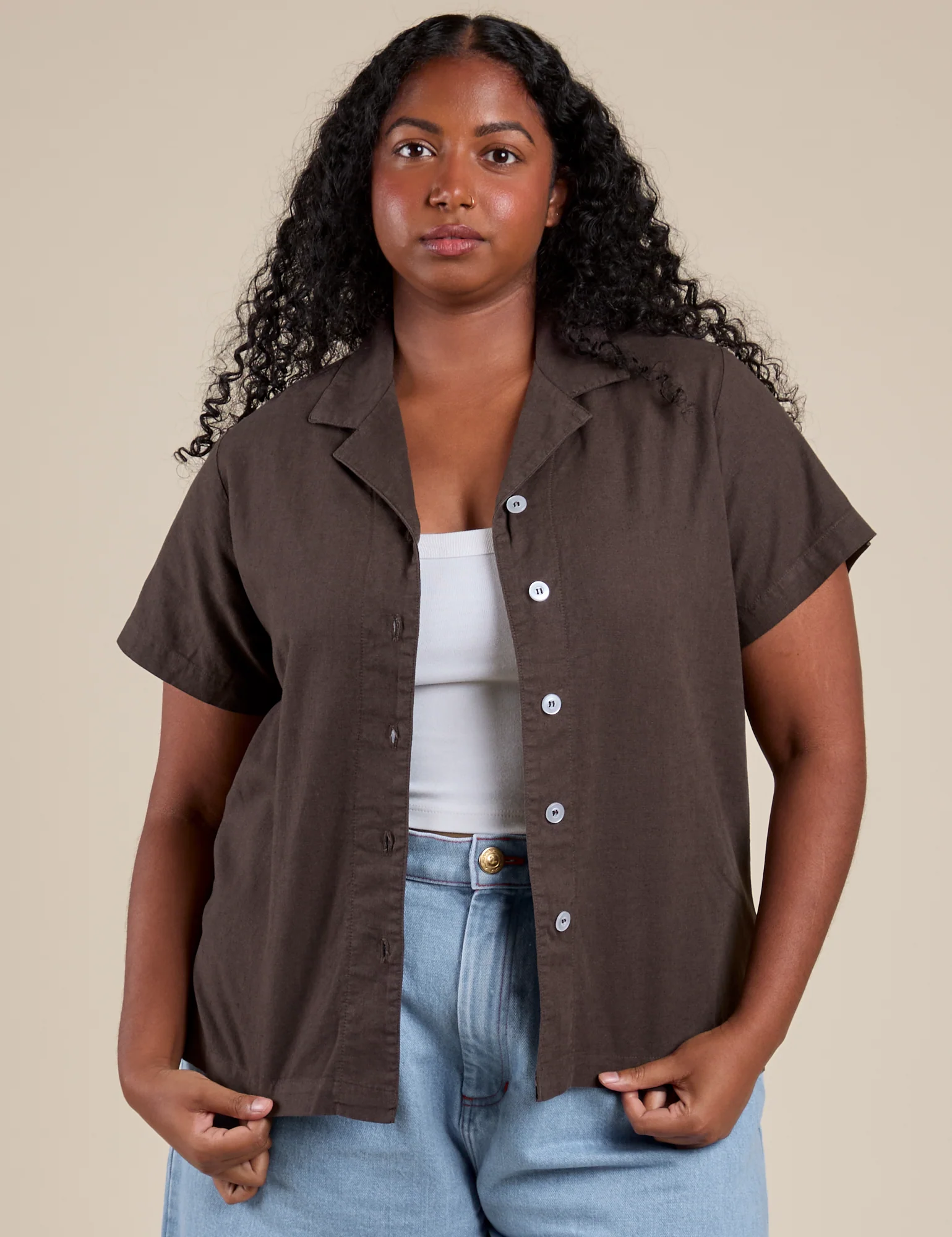 Pantry Button-Up - Espresso Brown - Image 11