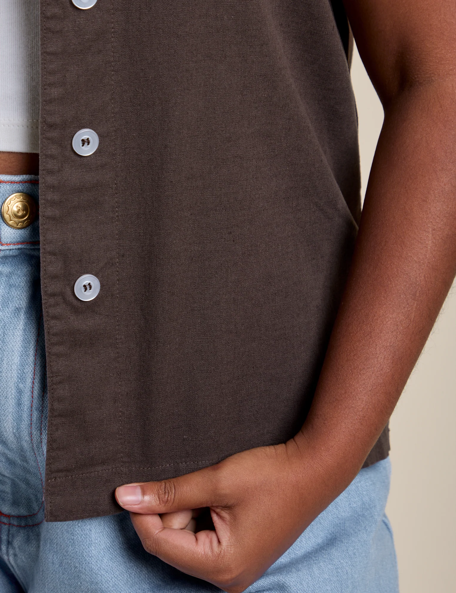 Pantry Button-Up - Espresso Brown - Image 12