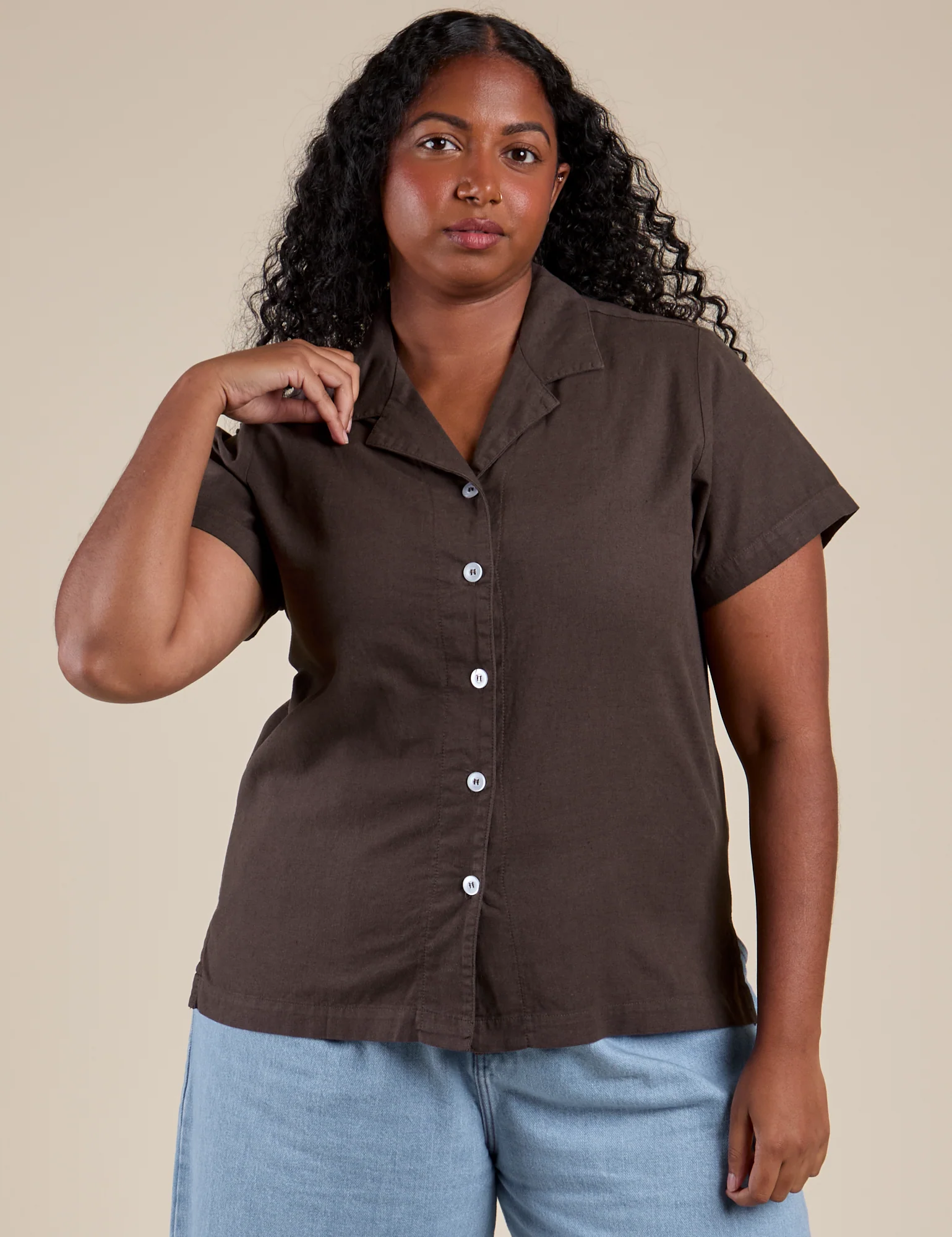 Pantry Button-Up - Espresso Brown - Image 14