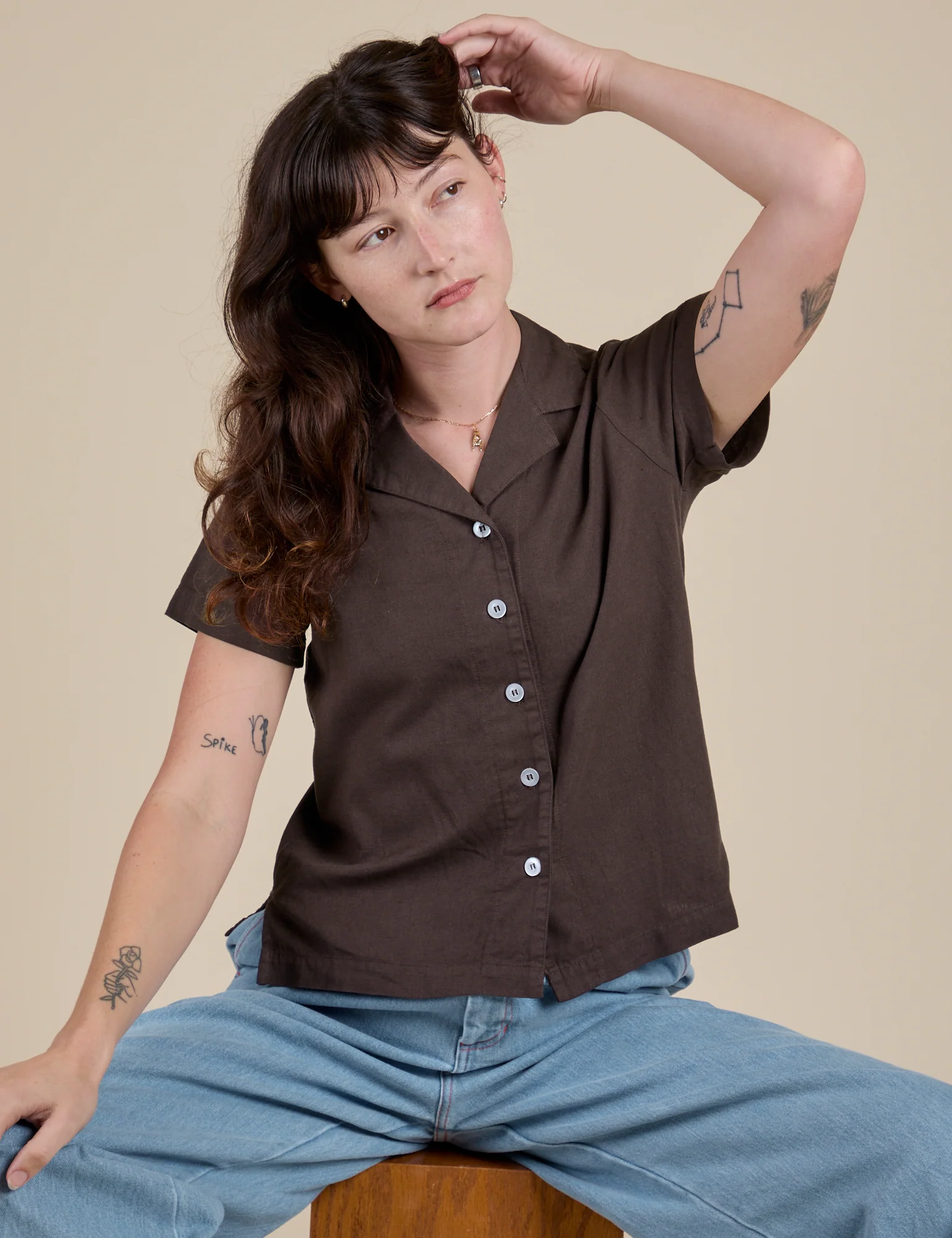 Pantry Button-Up - Espresso Brown - Image 29