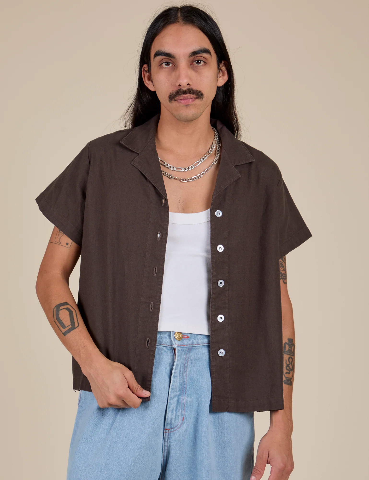 Pantry Button-Up - Espresso Brown - Image 7