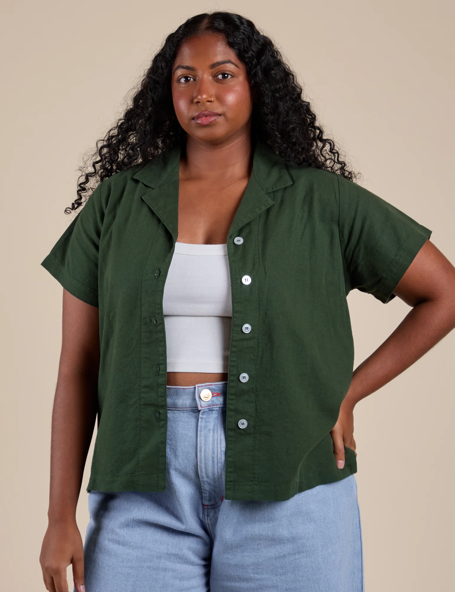 Pantry Button-Up - Swamp Green - Image 11
