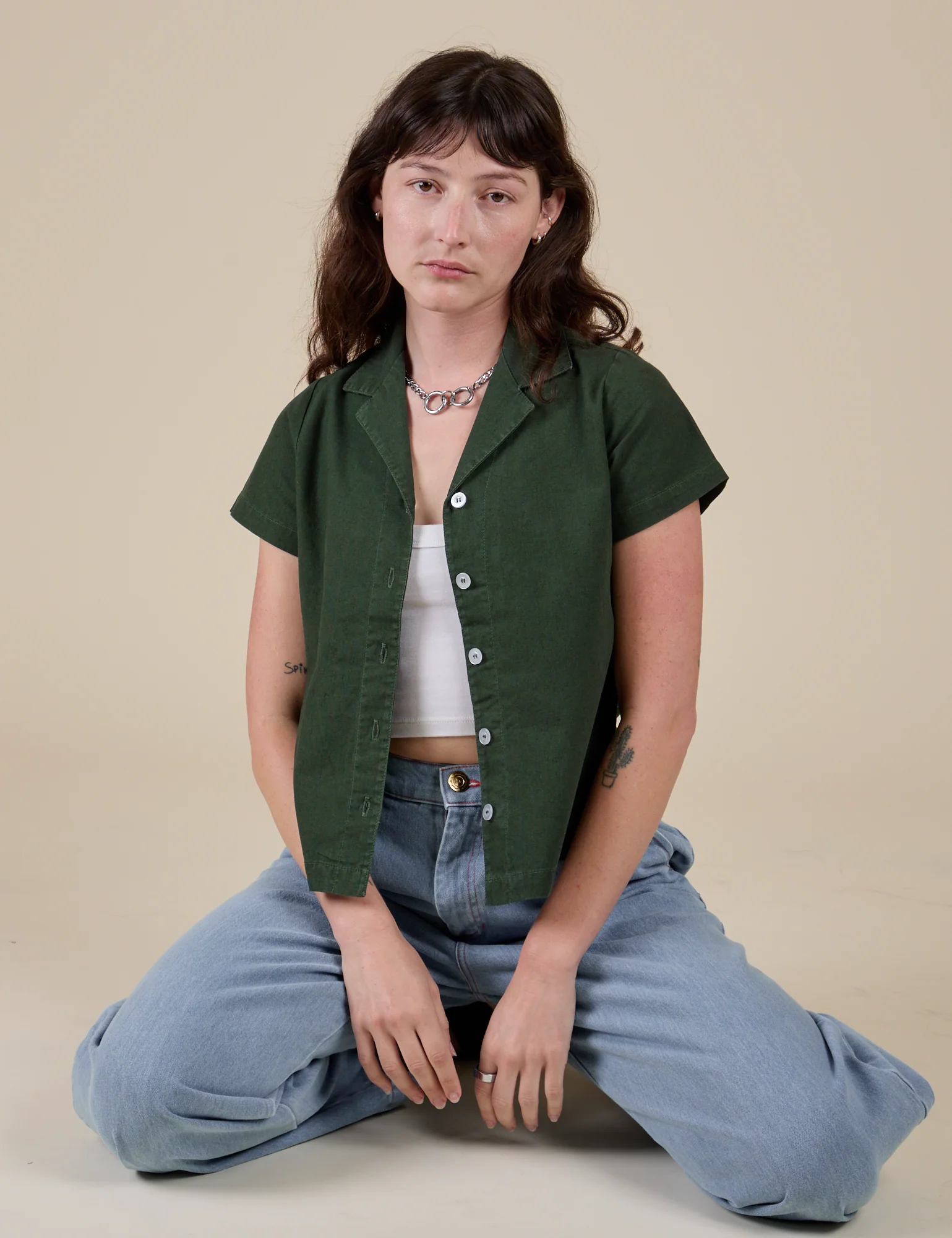 Pantry Button-Up - Swamp Green - Image 18