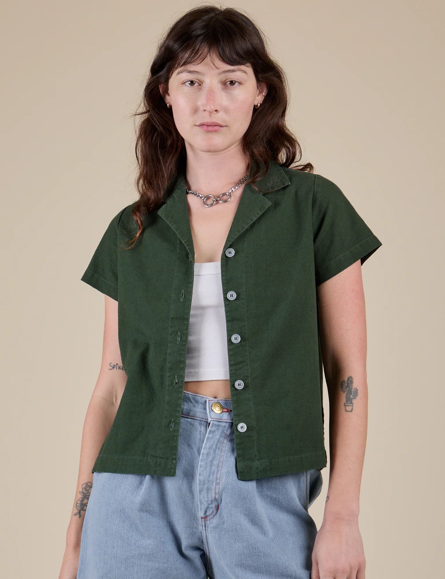 Pantry Button-Up - Swamp Green - Image 19