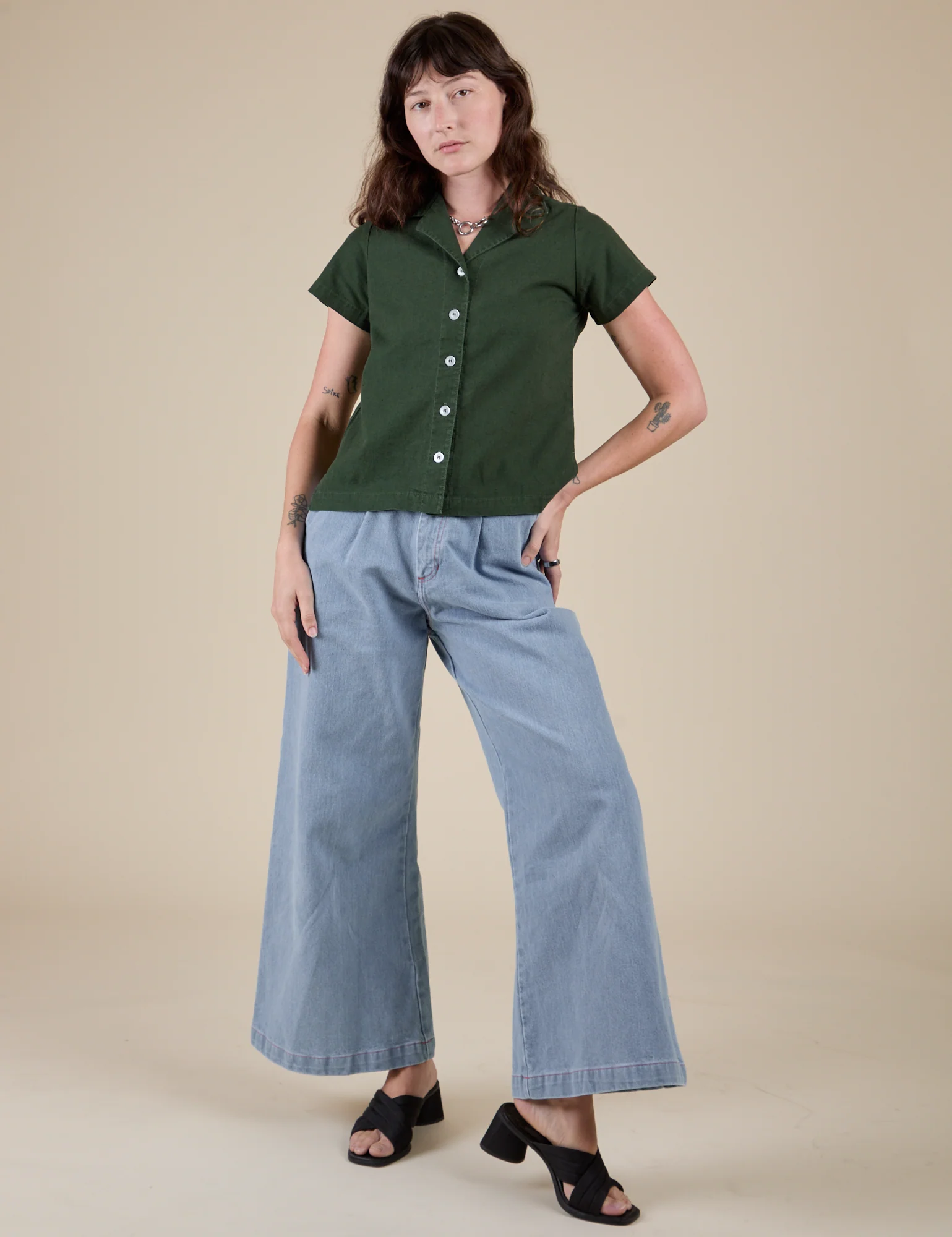 Pantry Button-Up - Swamp Green - Image 23