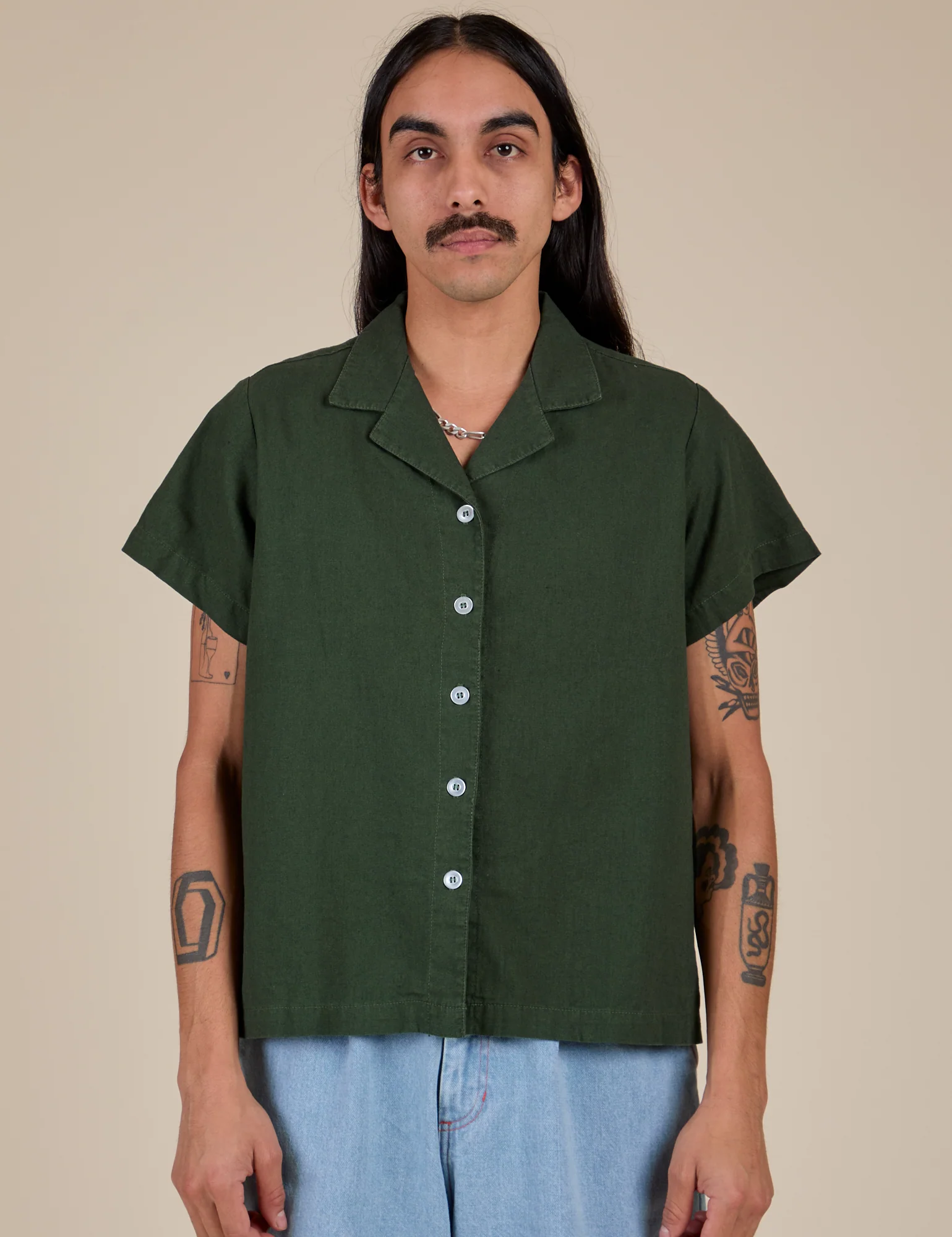Pantry Button-Up - Swamp Green - Image 4