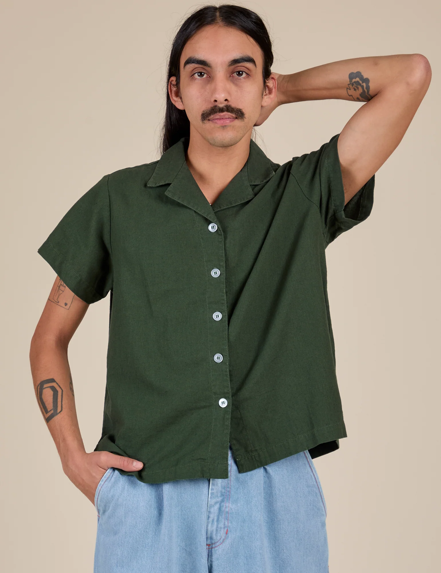 Pantry Button-Up - Swamp Green - Image 8