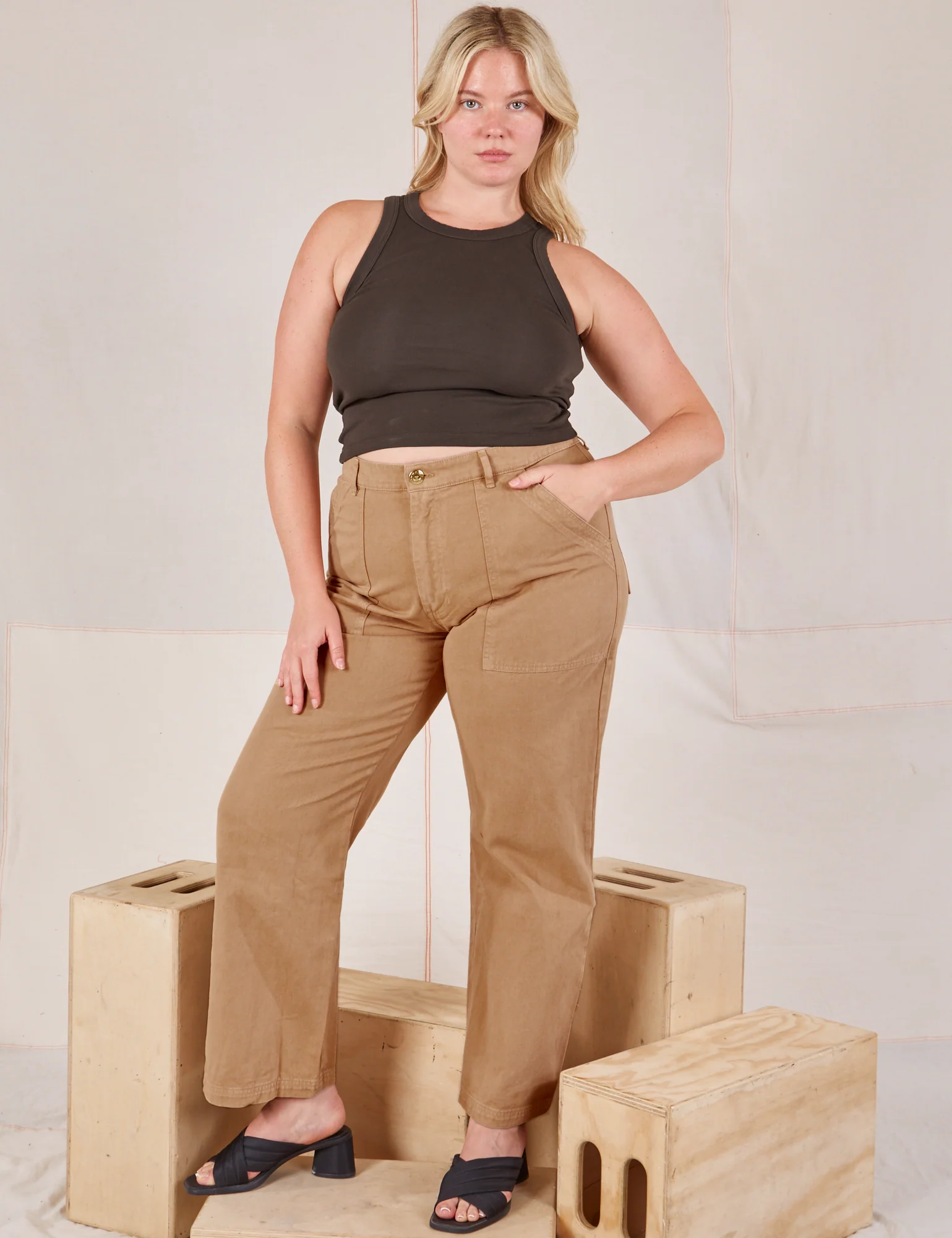 Racerback Tank - Espresso Brown - Image 23