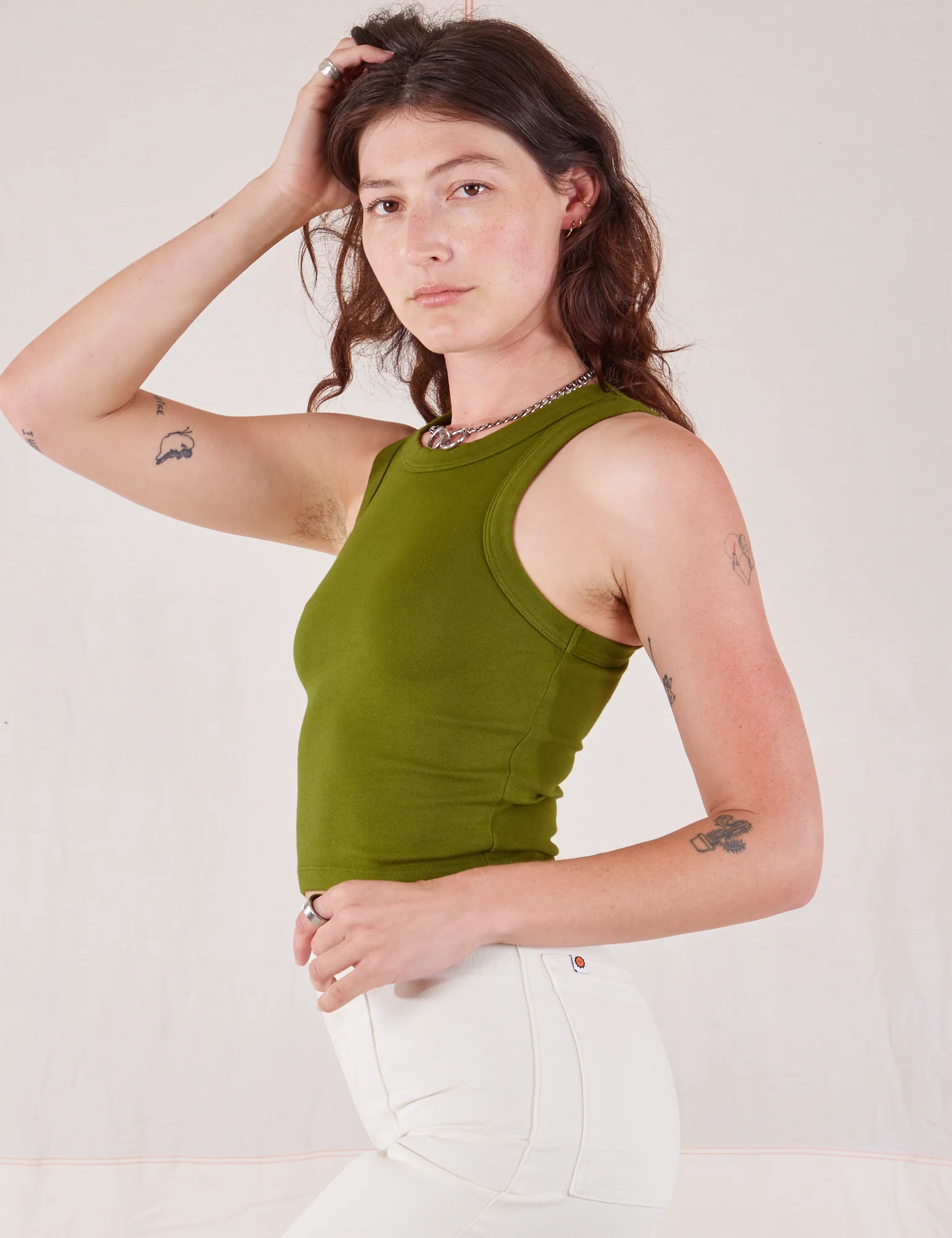 Racerback Tank - Summer Olive - Image 11