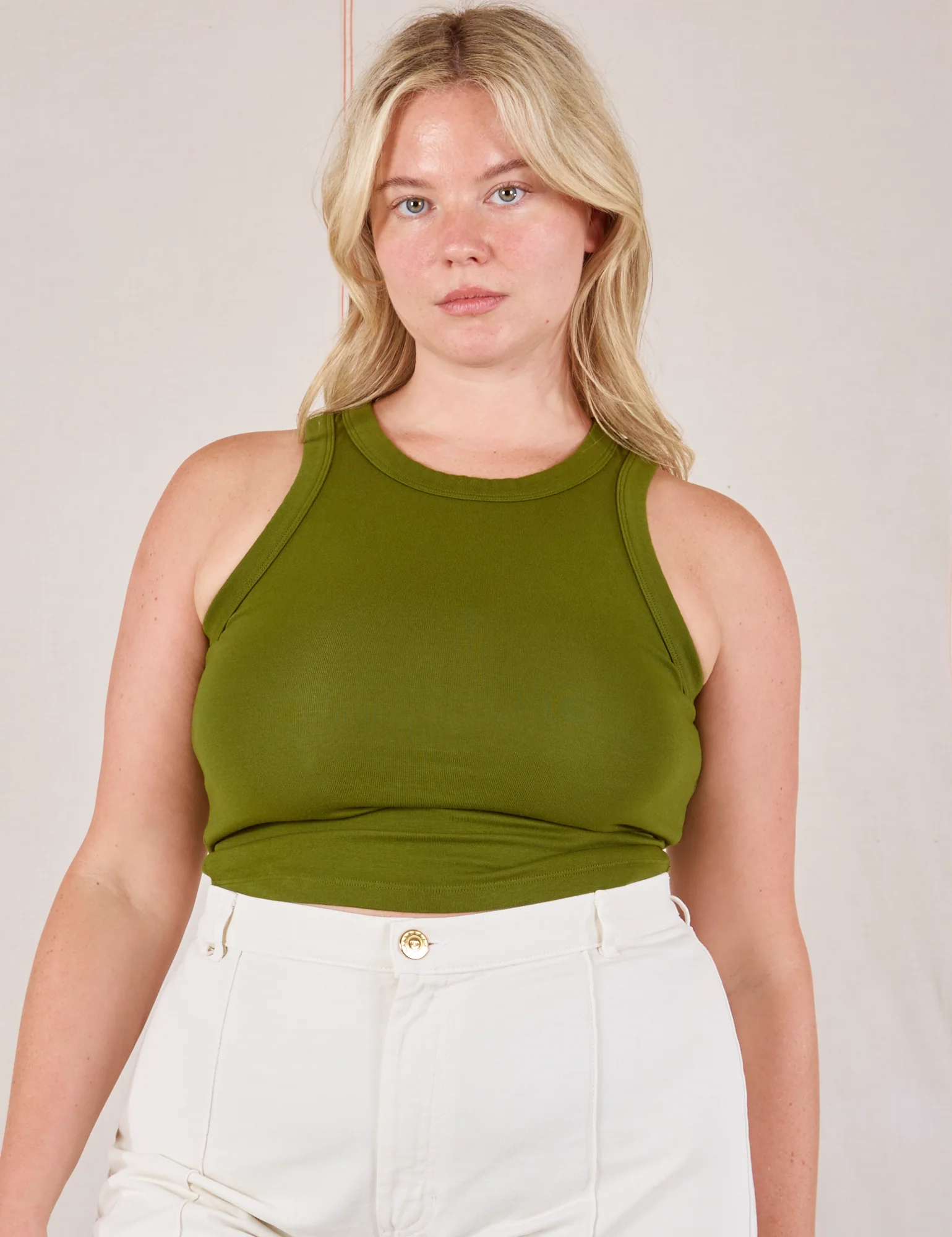 Racerback Tank - Summer Olive - Image 15