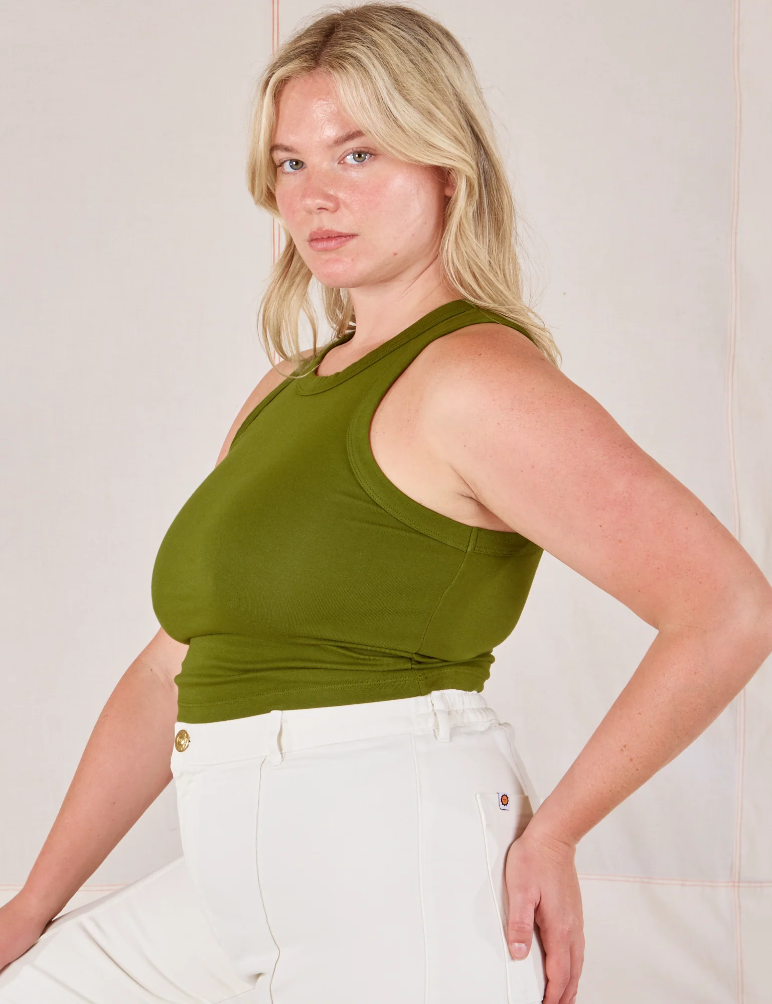 Racerback Tank - Summer Olive - Image 18