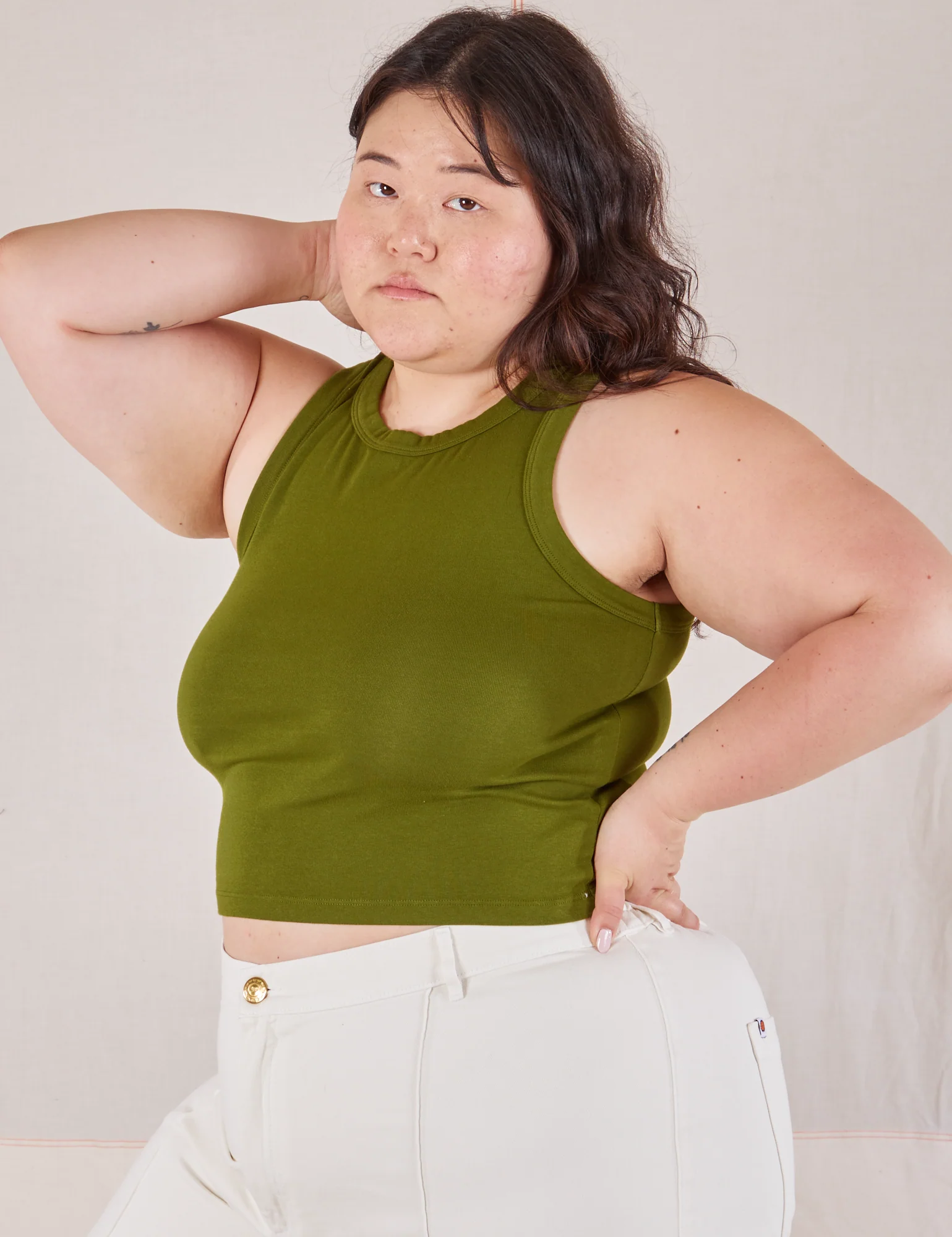 Racerback Tank - Summer Olive - Image 5