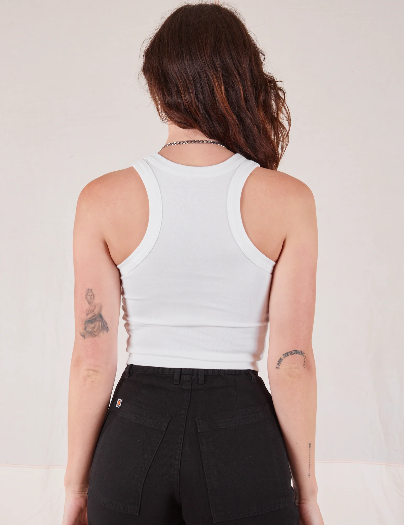 Racerback Tank - Vintage Tee White - Image 23