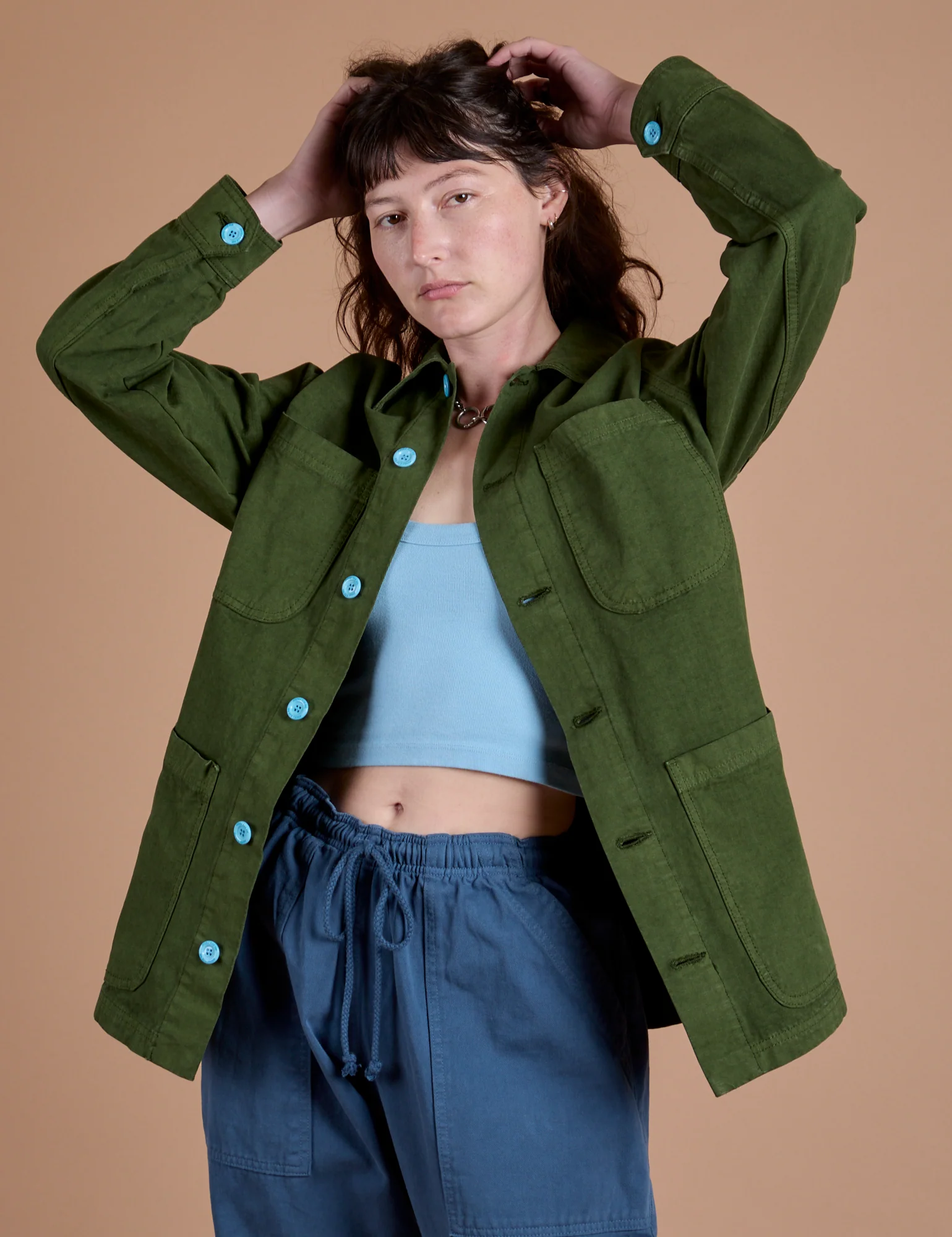Ripstop Field Coat - Evergreen - Image 3