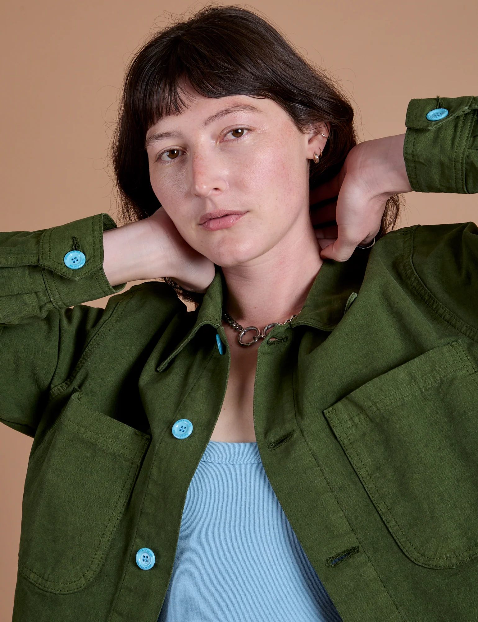 Ripstop Field Coat - Evergreen - Image 4