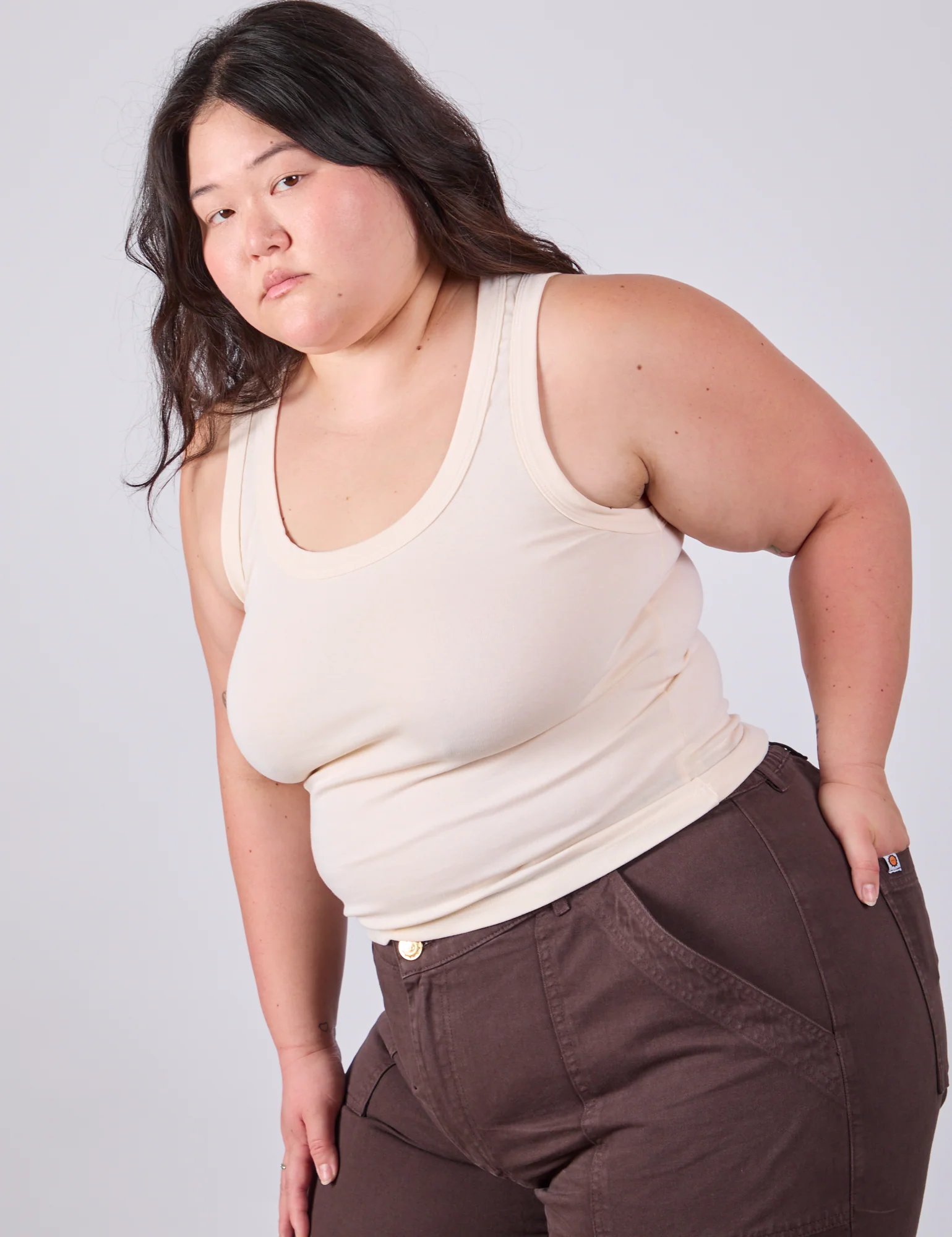 The Tank Top - Vintage Tee Off-White - Image 10