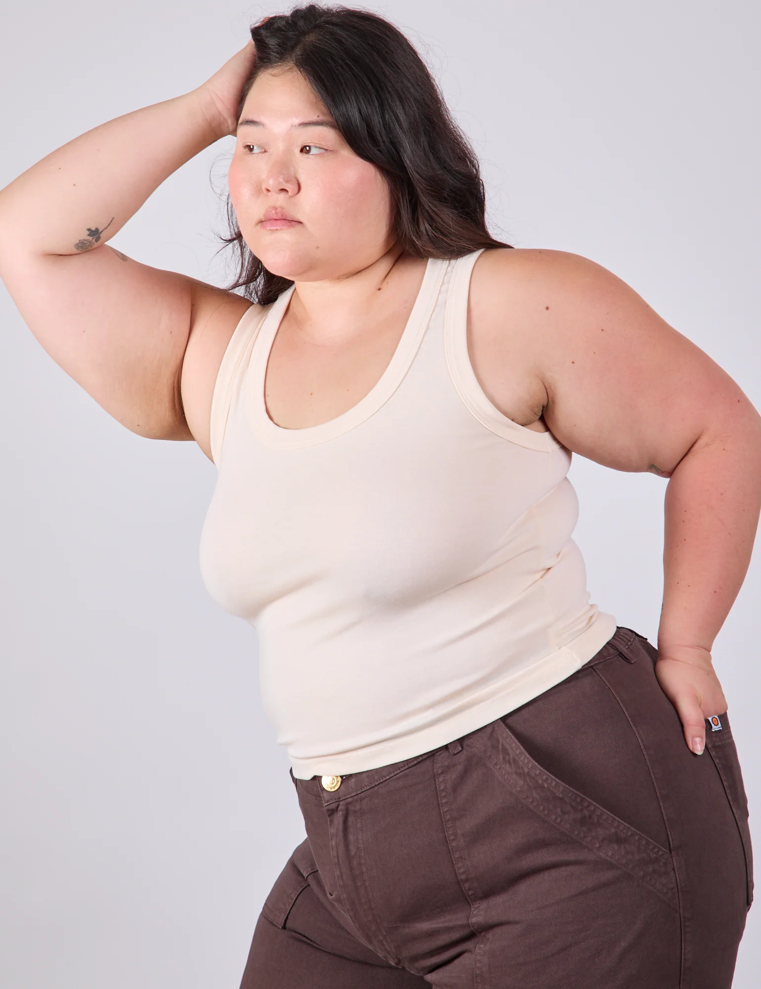 The Tank Top - Vintage Tee Off-White - Image 15