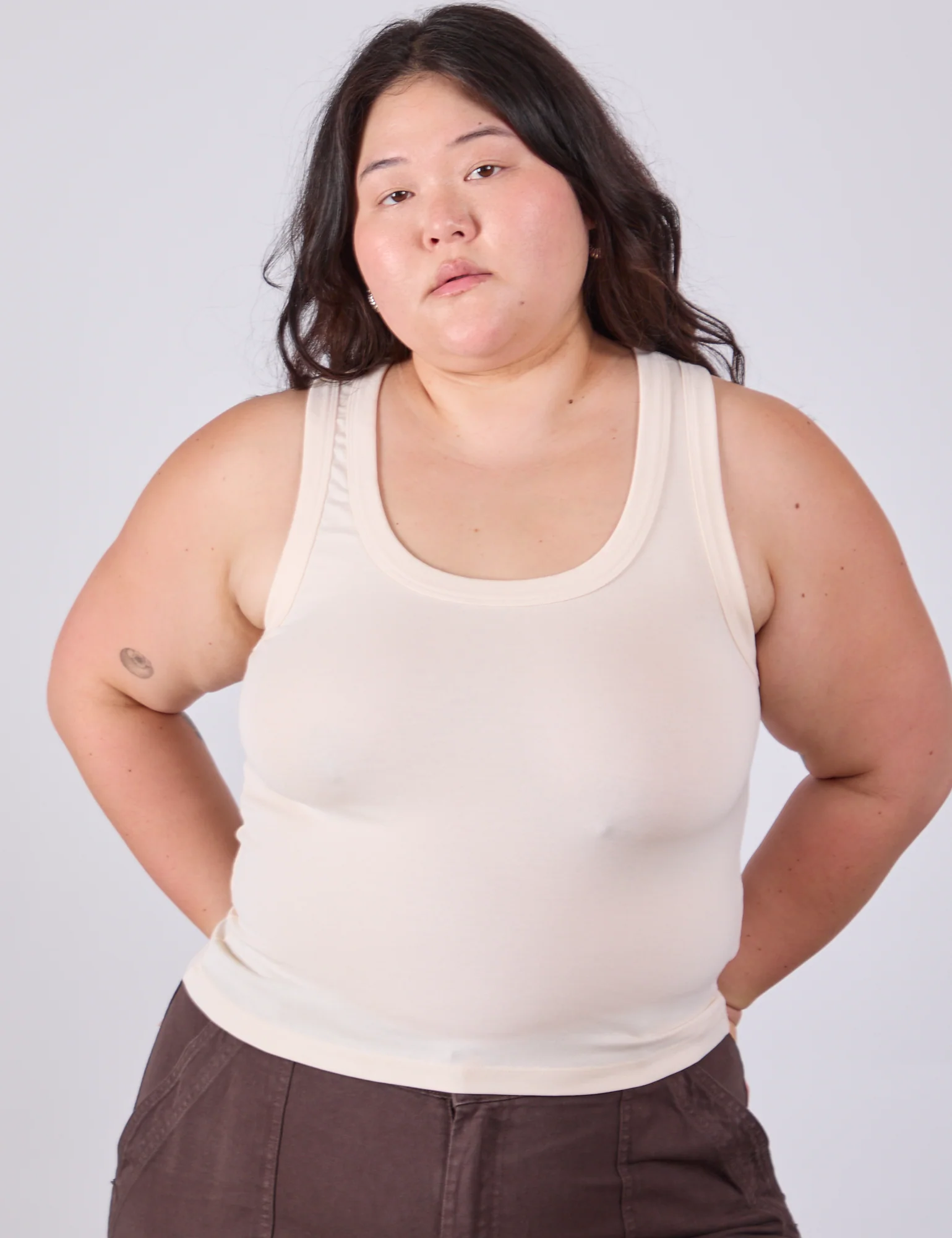 The Tank Top - Vintage Tee Off-White - Image 6