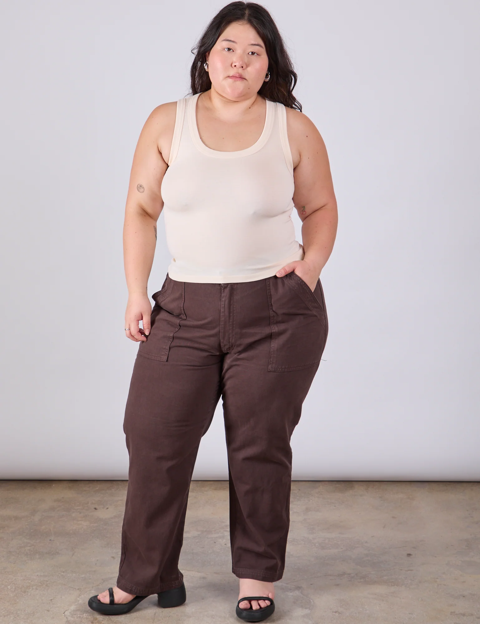 The Tank Top - Vintage Tee Off-White - Image 8