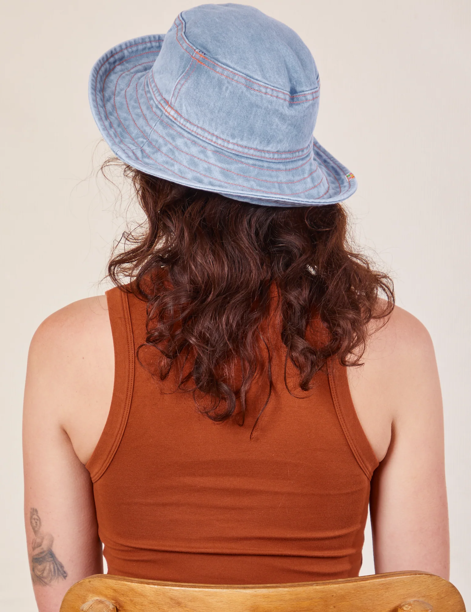 Wide Brim Bucket Hats - Indigo Denim - Image 13