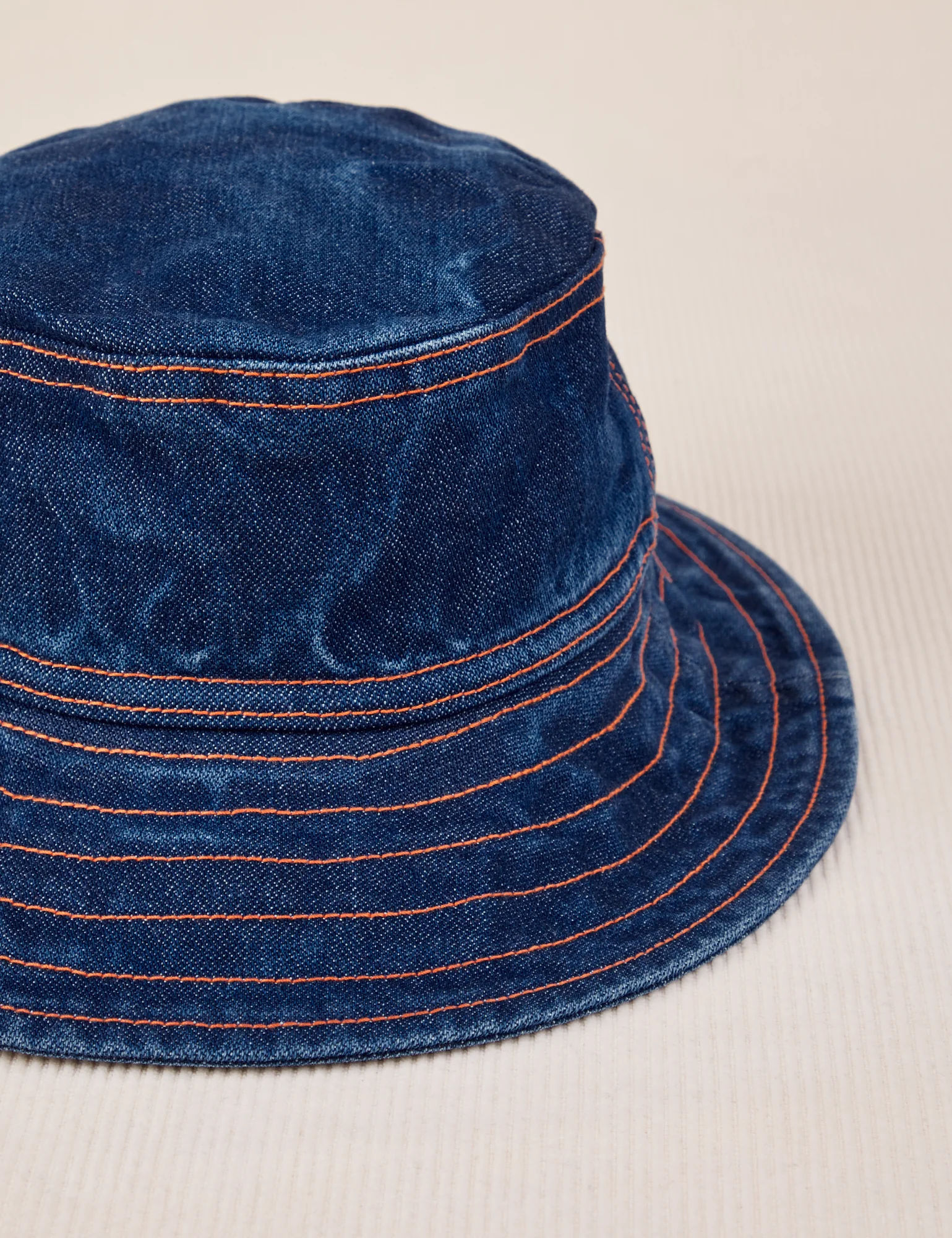 Wide Brim Bucket Hats - Indigo Denim - Image 4