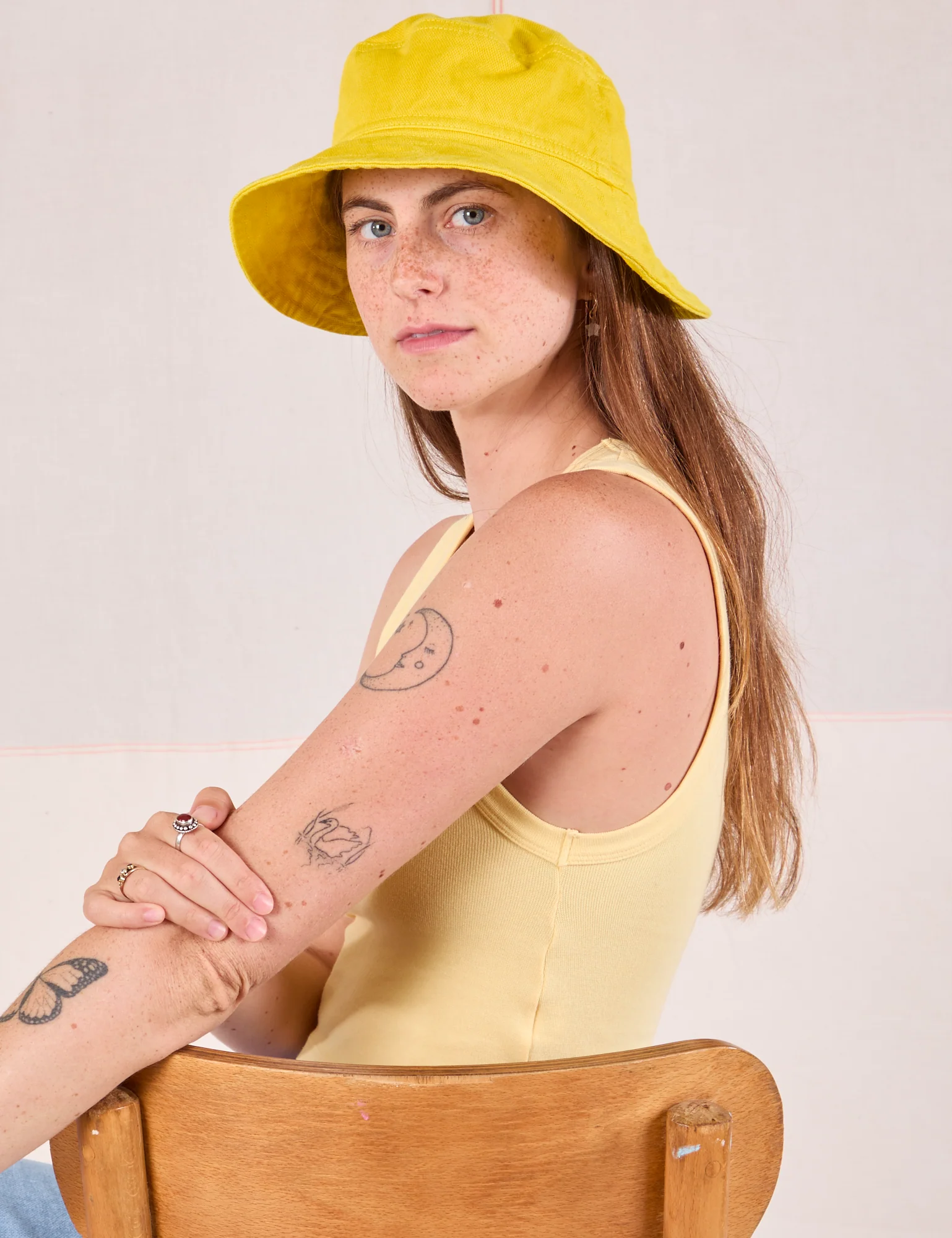 Wide Brim Denim Bucket Hats - Image 12