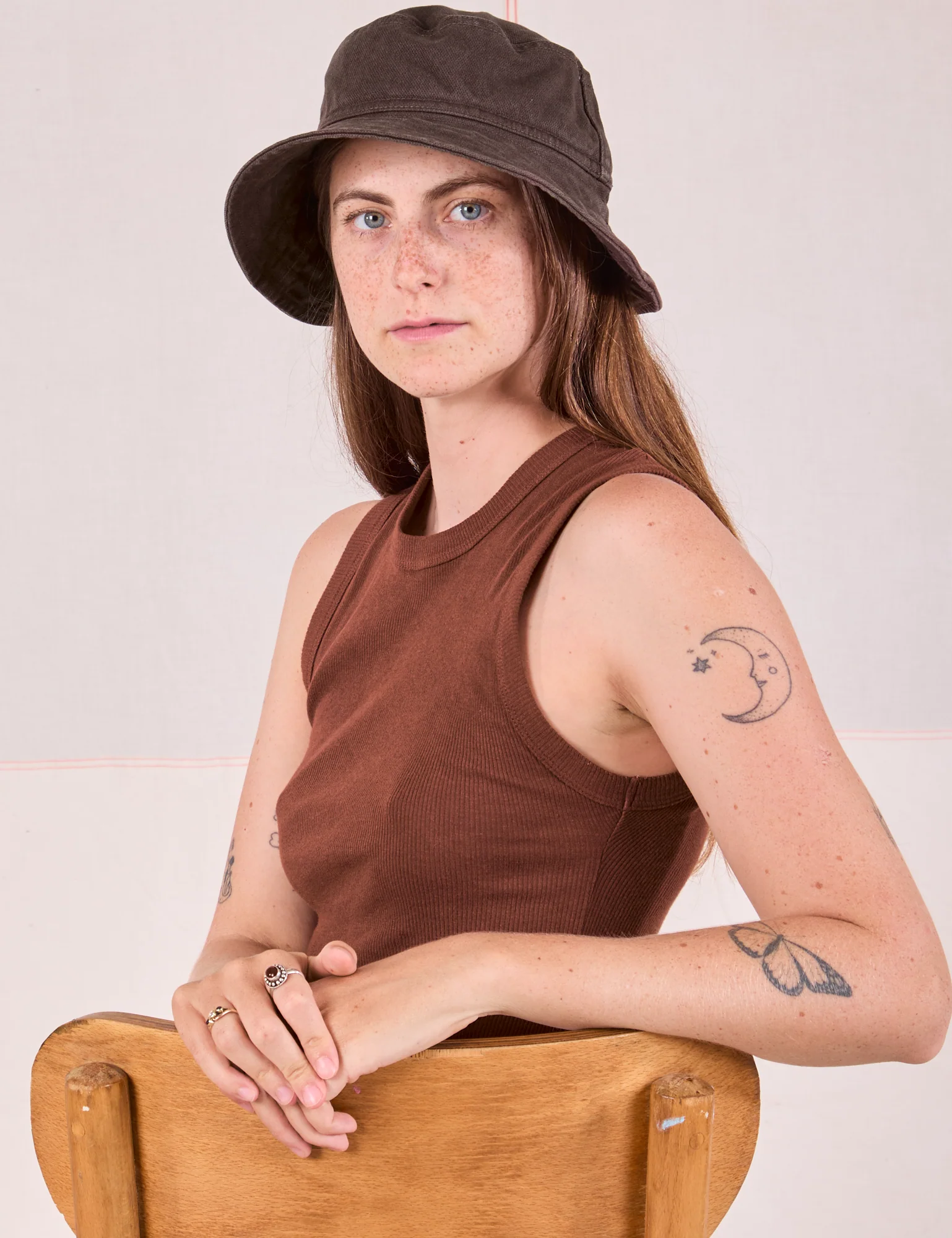 Wide Brim Denim Bucket Hats - Image 28