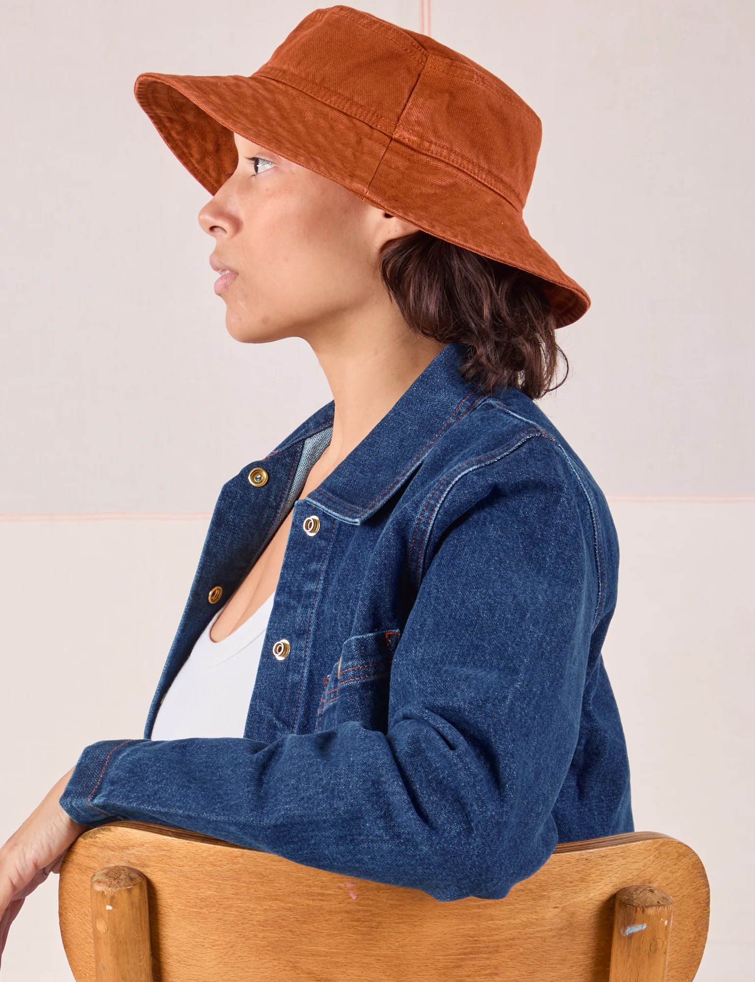 Wide Brim Denim Bucket Hats - Image 9