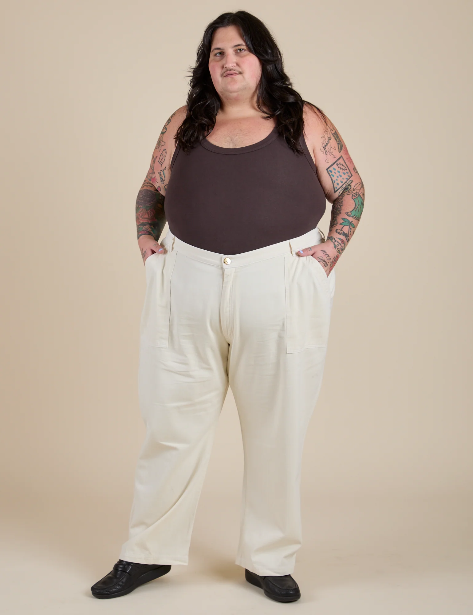 Work Pants - Vintage Tee White - Image 10