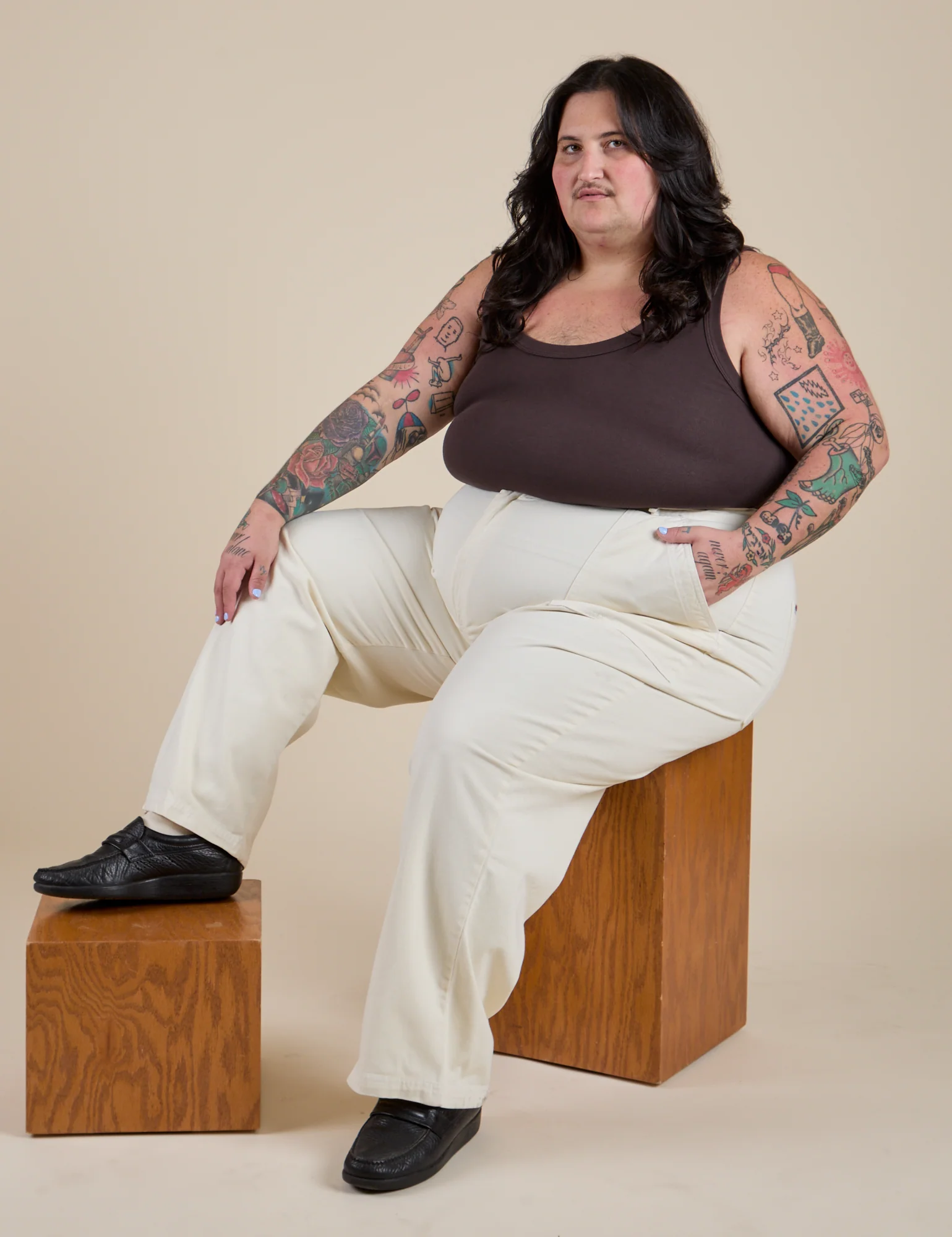 Work Pants - Vintage Tee White - Image 13