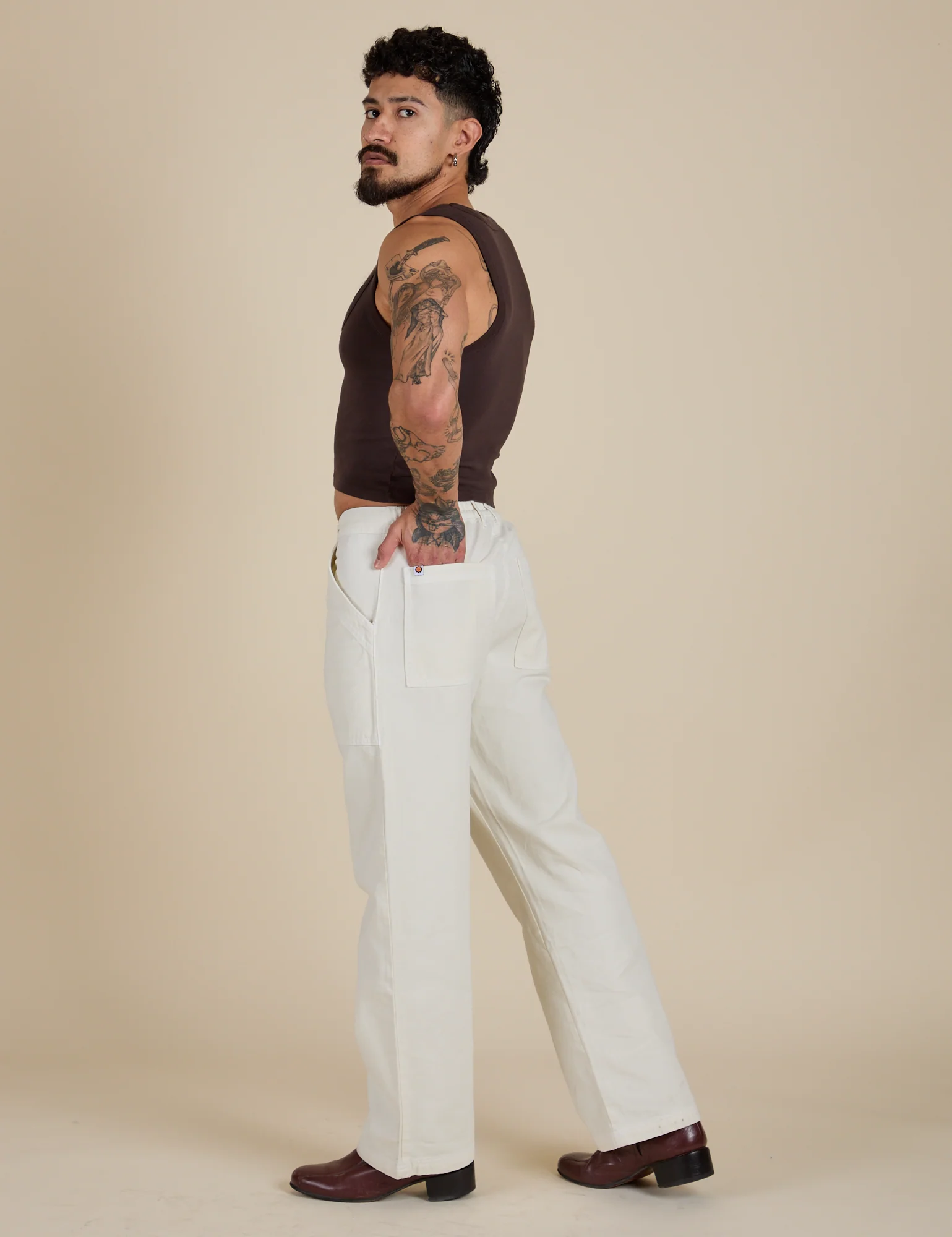 Work Pants - Vintage Tee White - Image 15