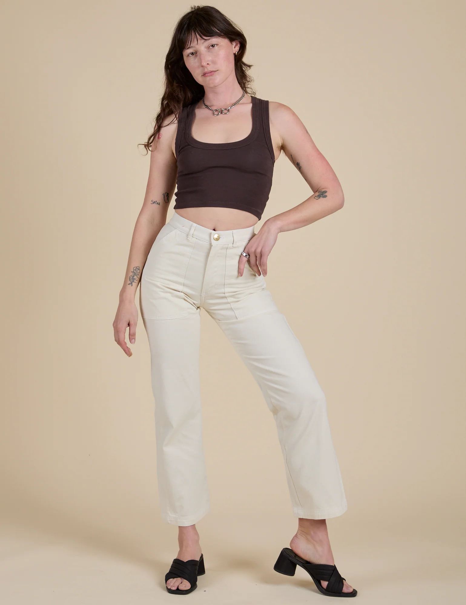 Work Pants - Vintage Tee White - Image 3