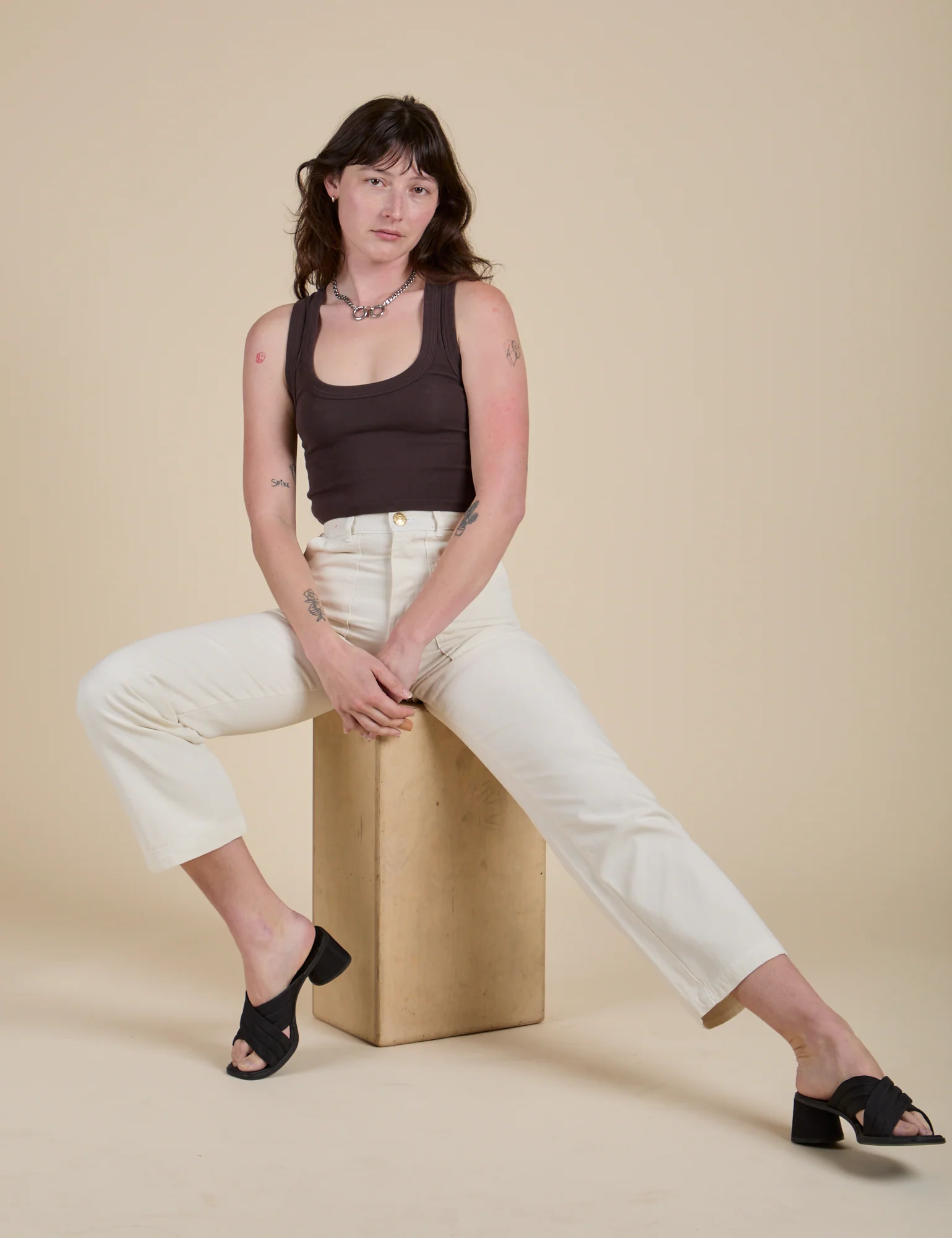 Work Pants - Vintage Tee White - Image 8