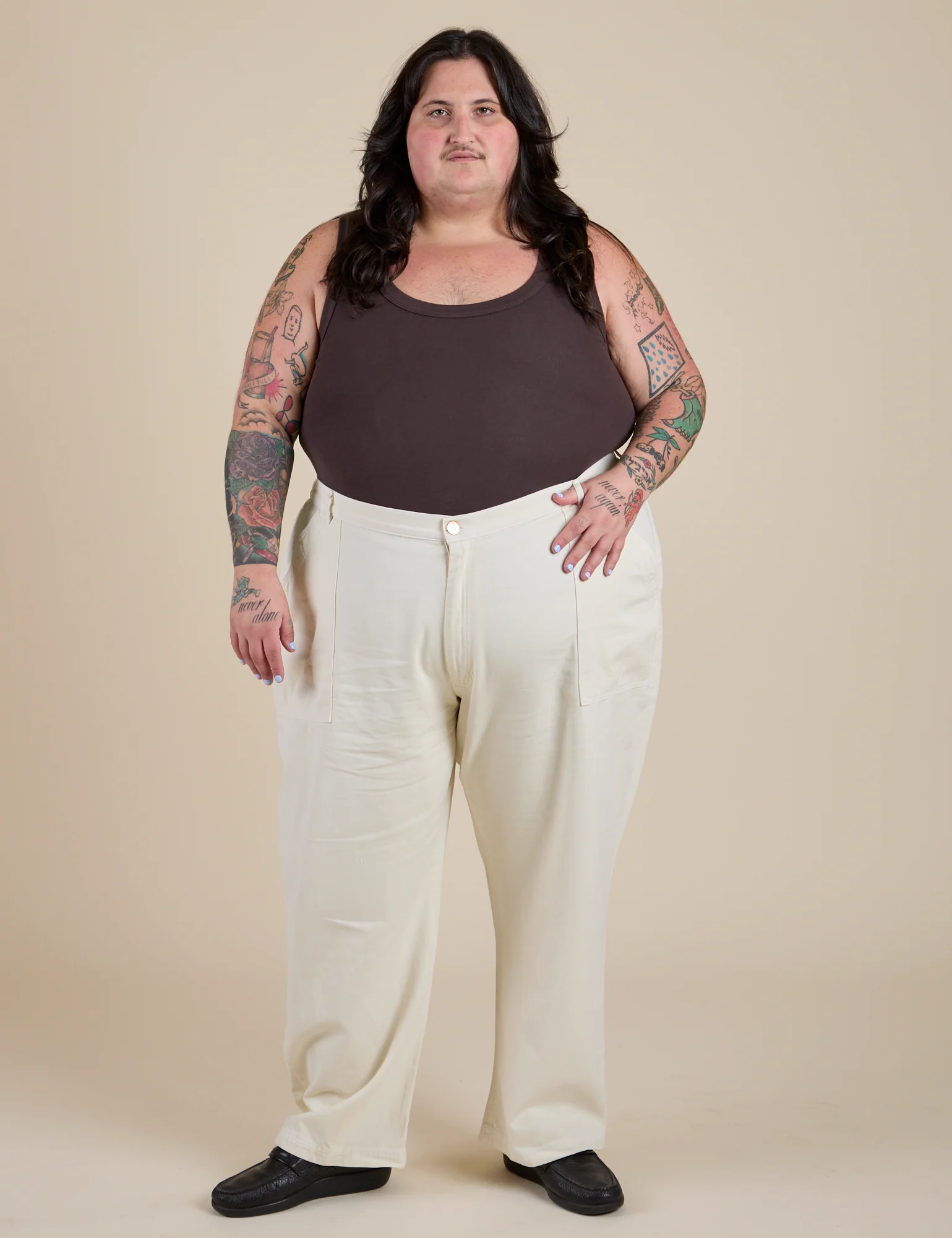 Work Pants - Vintage Tee White - Image 9